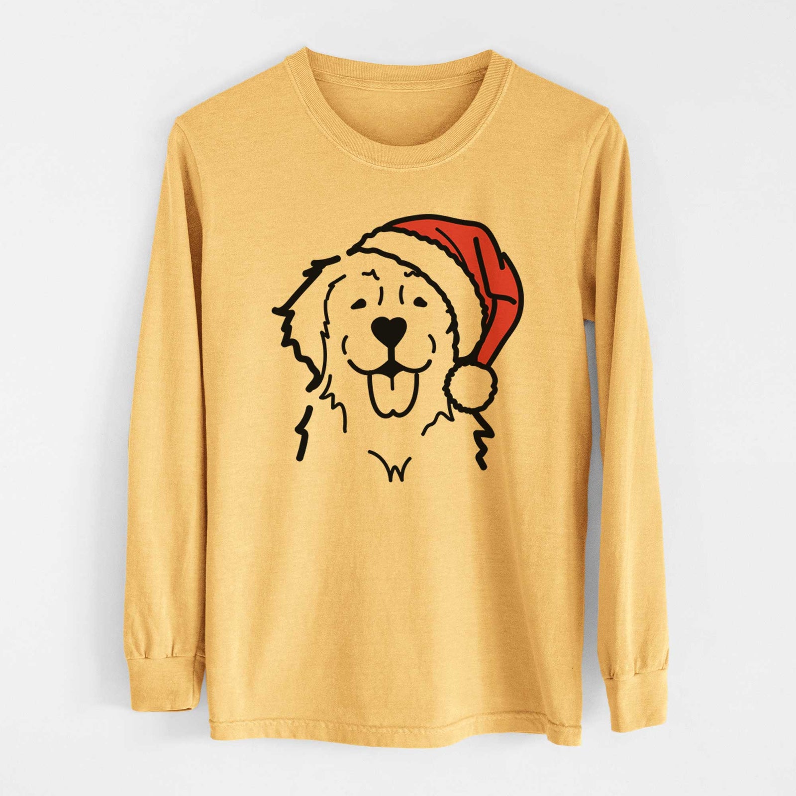 Jolly Golden Retriever - Heavyweight 100% Cotton Long Sleeve