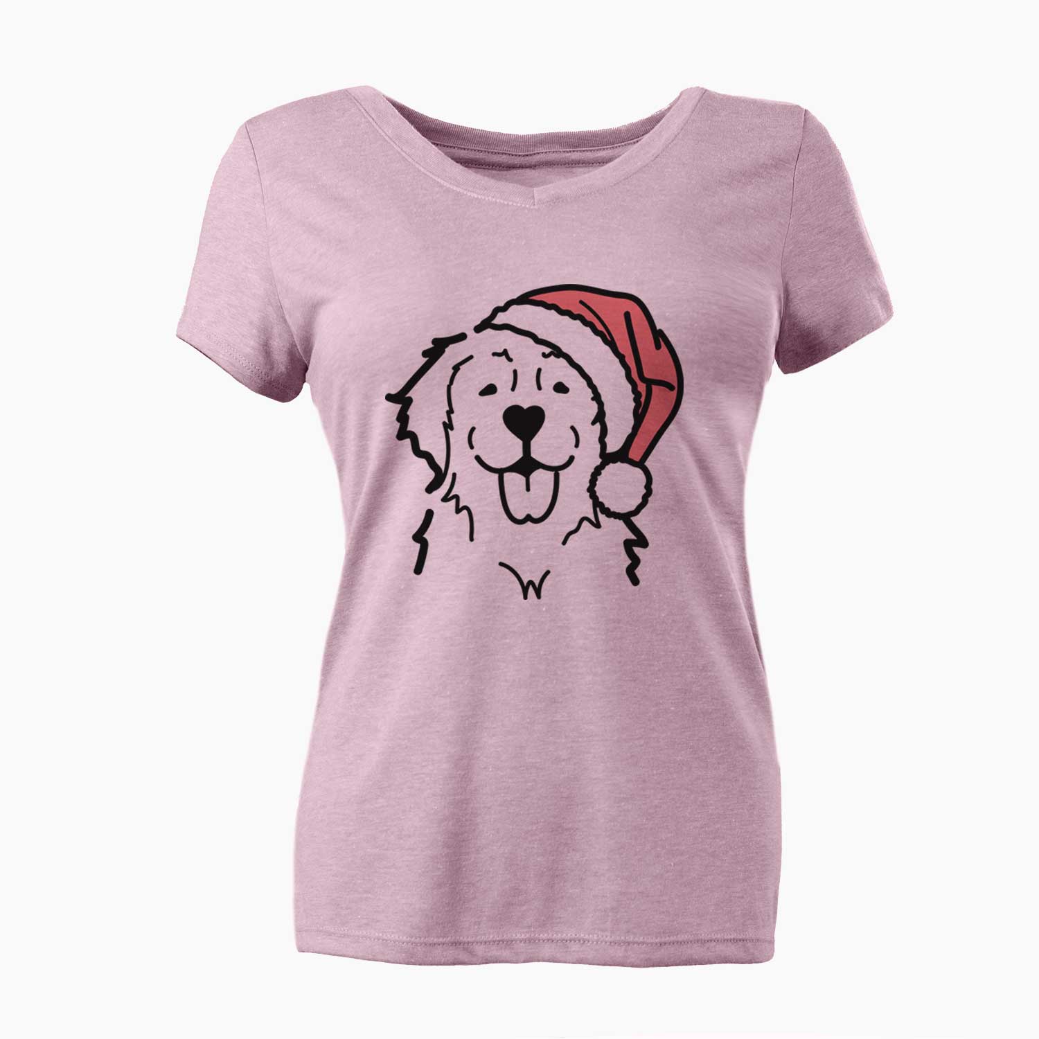 Jolly Golden Retriever - Women's V-neck Shirt