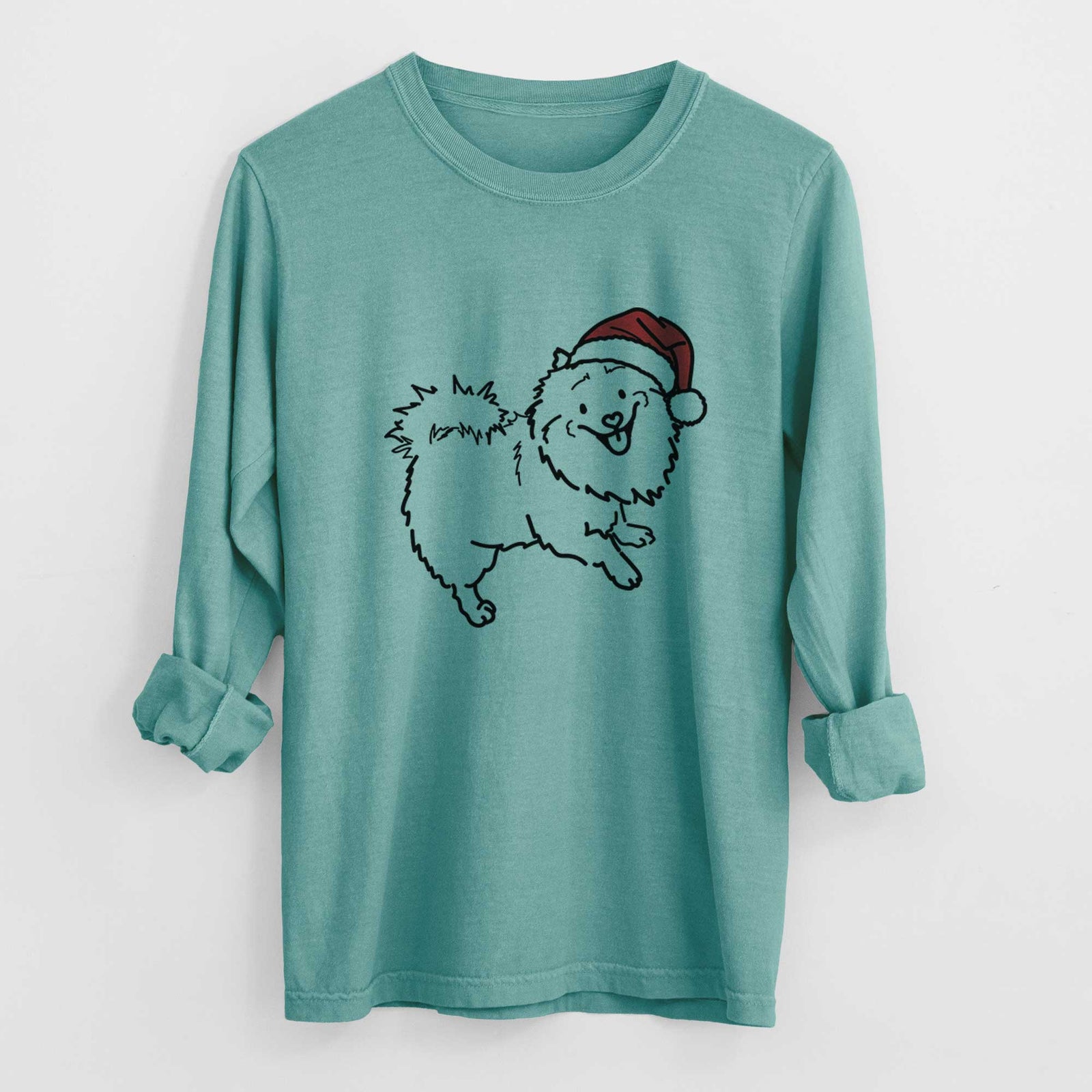Jolly Pomeranian Mix - Goldie - Heavyweight 100% Cotton Long Sleeve