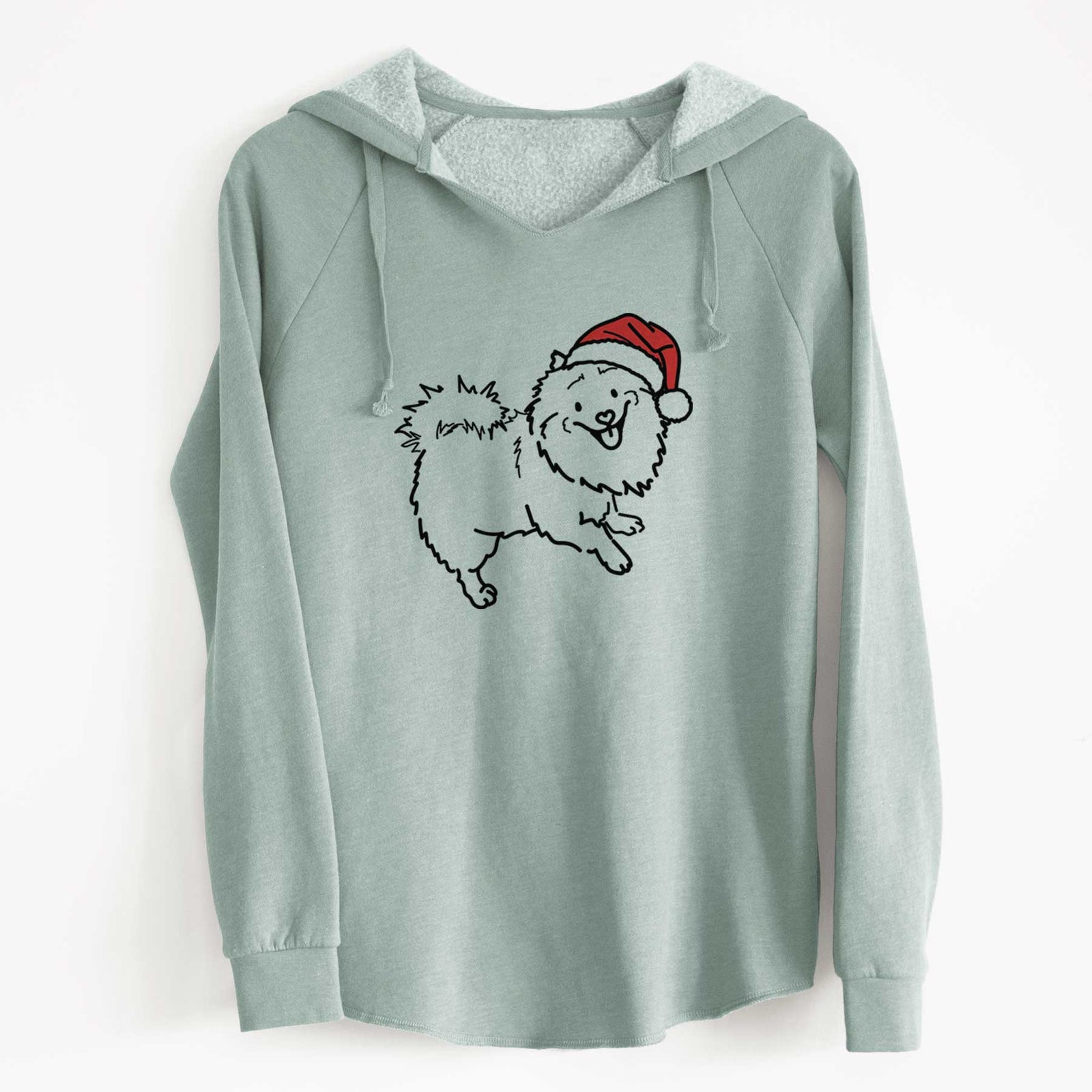 Jolly Pomeranian Mix - Goldie - Cali Wave Hooded Sweatshirt
