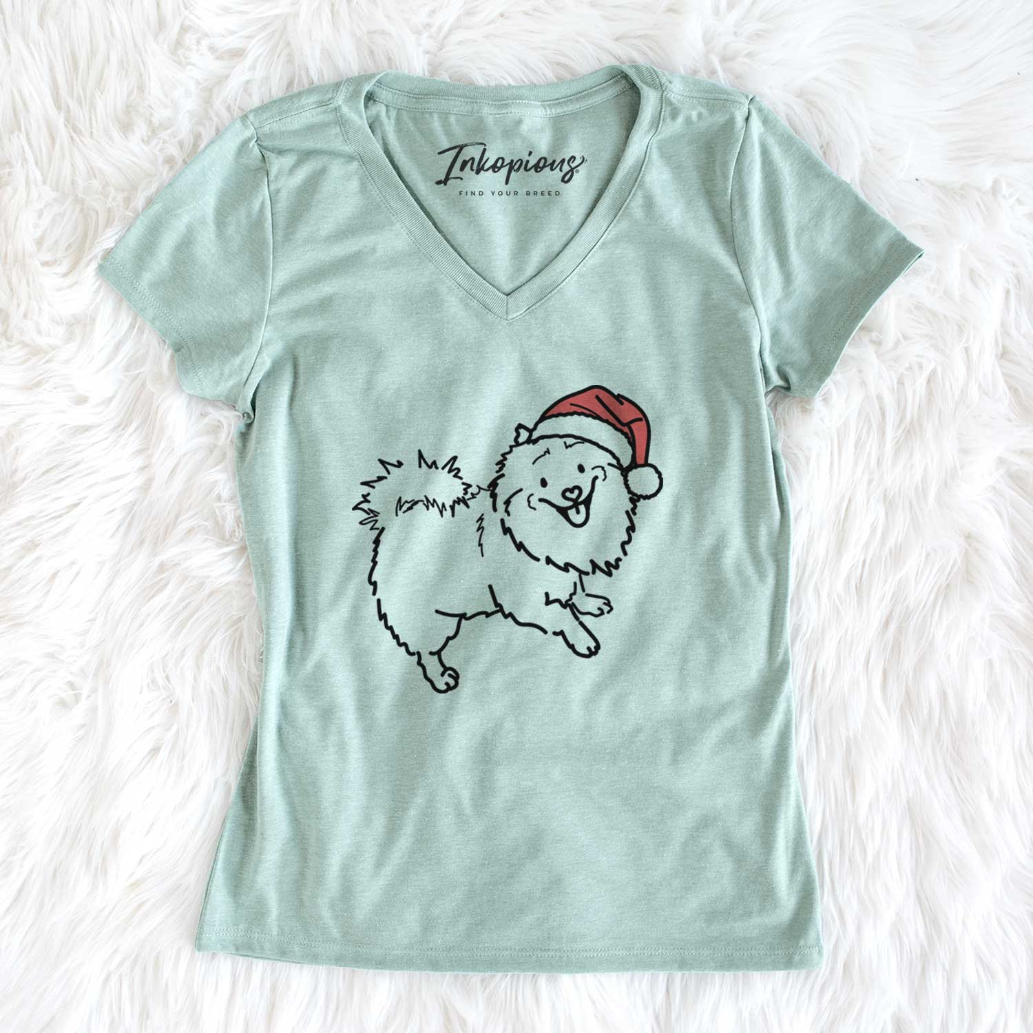 Jolly Pomeranian Mix - Goldie - Women's V-neck Shirt