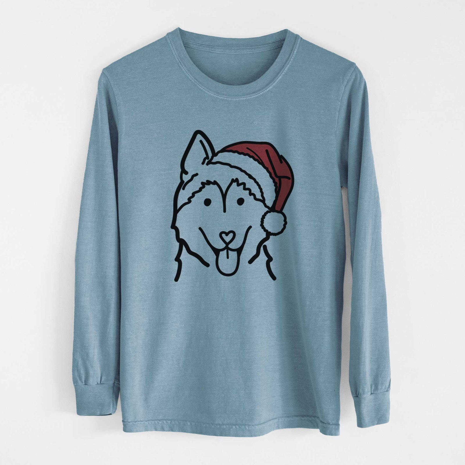 Jolly Siberian Husky - Heavyweight 100% Cotton Long Sleeve