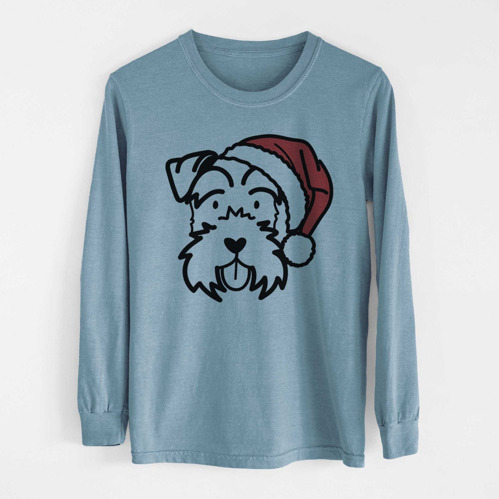 Jolly Miniature Schnauzer - Heavyweight 100% Cotton Long Sleeve