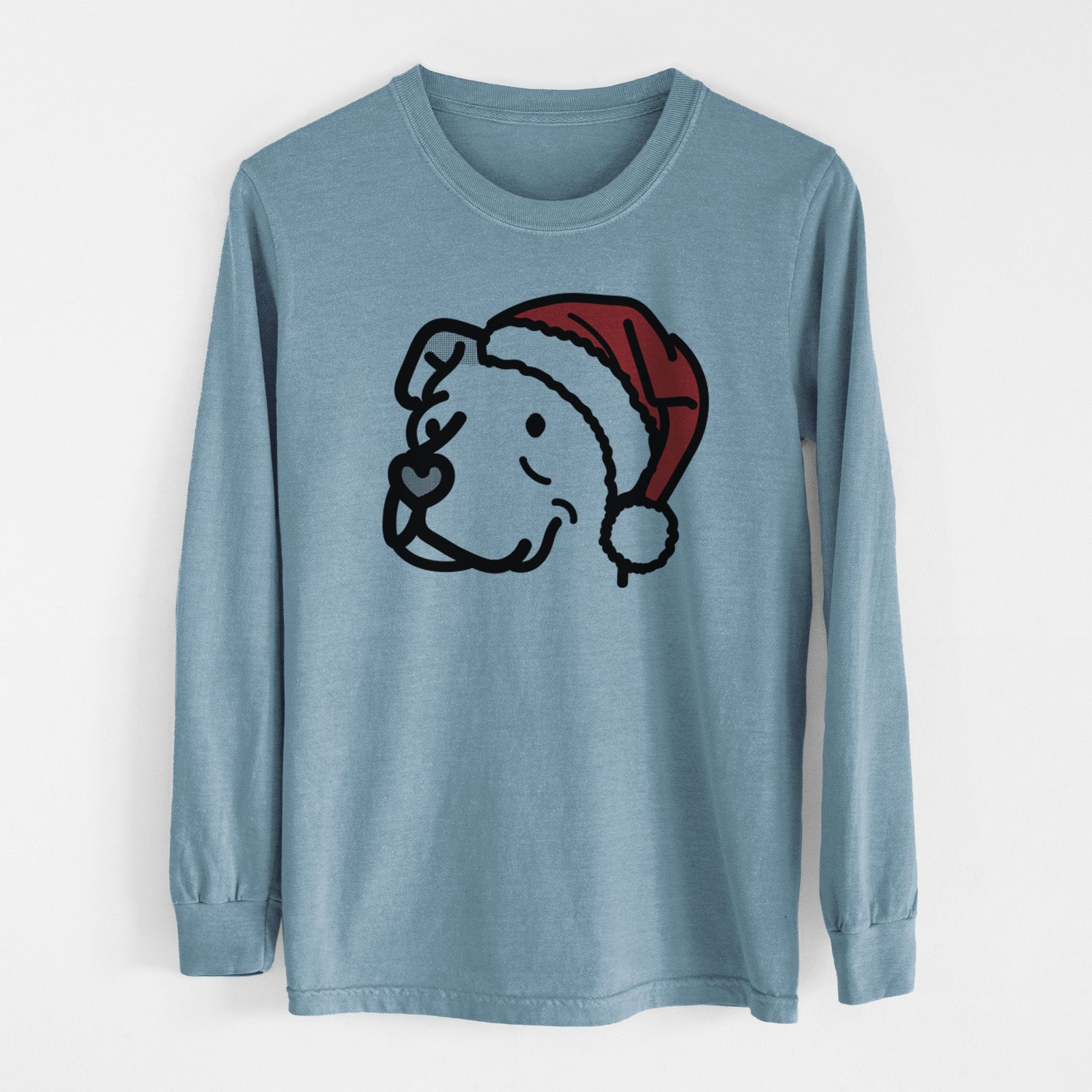 Jolly Pitbull Mix - Mr. Sir - Heavyweight 100% Cotton Long Sleeve