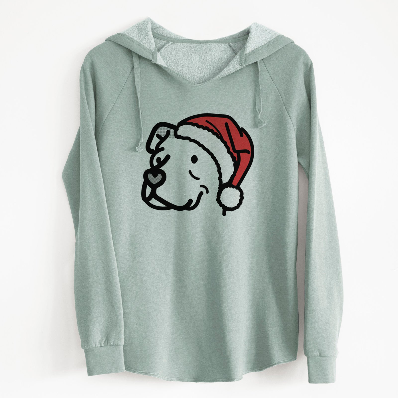 Jolly Pitbull Mix - Mr. Sir - Cali Wave Hooded Sweatshirt