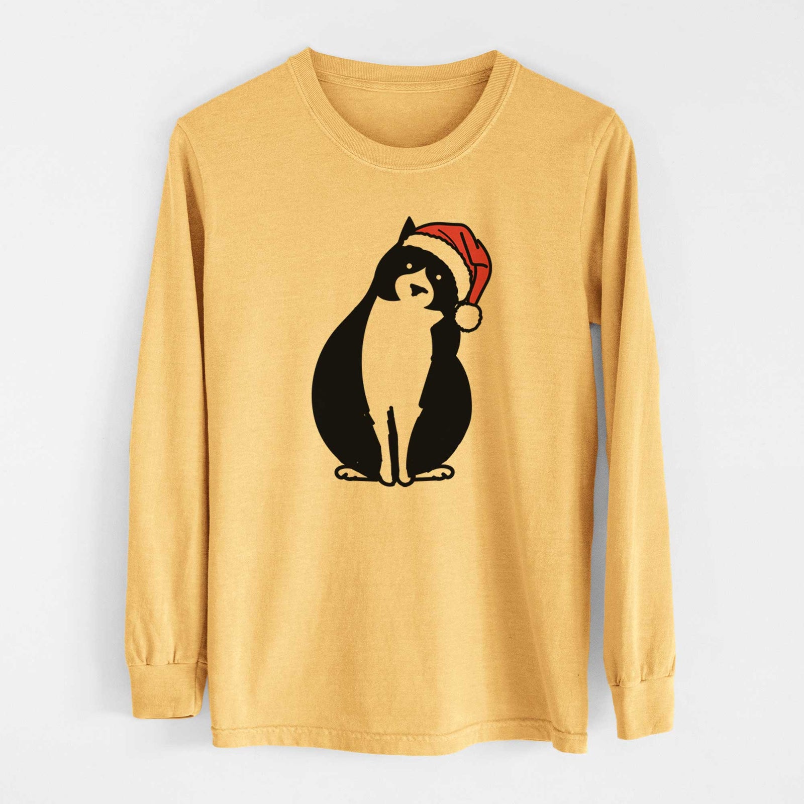 Jolly Tuxedo Cat - Oliver - Heavyweight 100% Cotton Long Sleeve