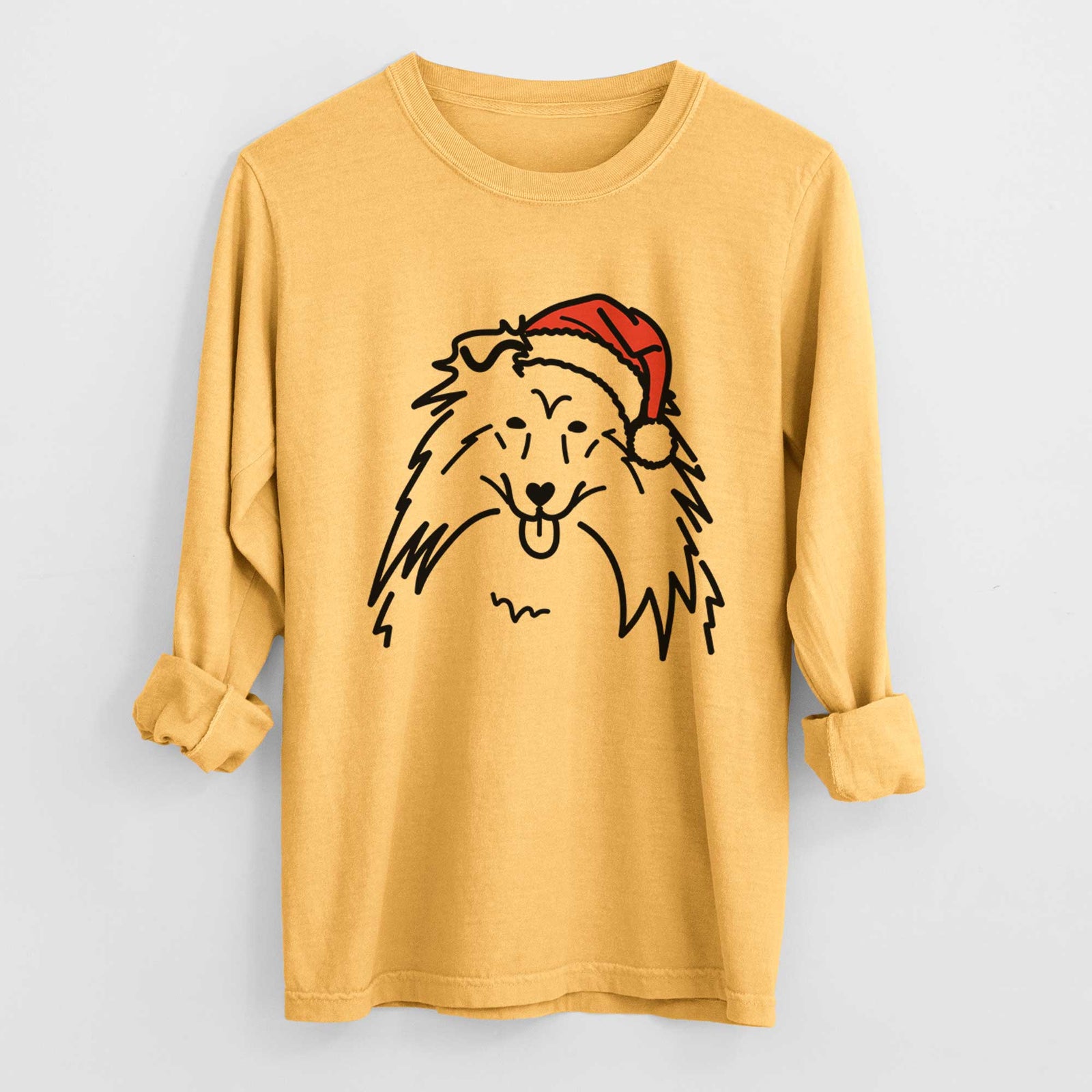 Jolly Rough Collie - Heavyweight 100% Cotton Long Sleeve