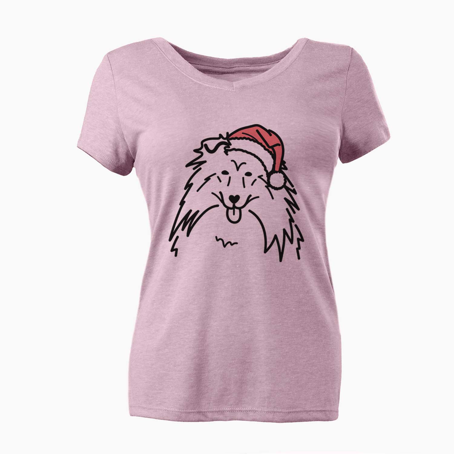 Jolly Rough Collie - Women's V-neck Shirt