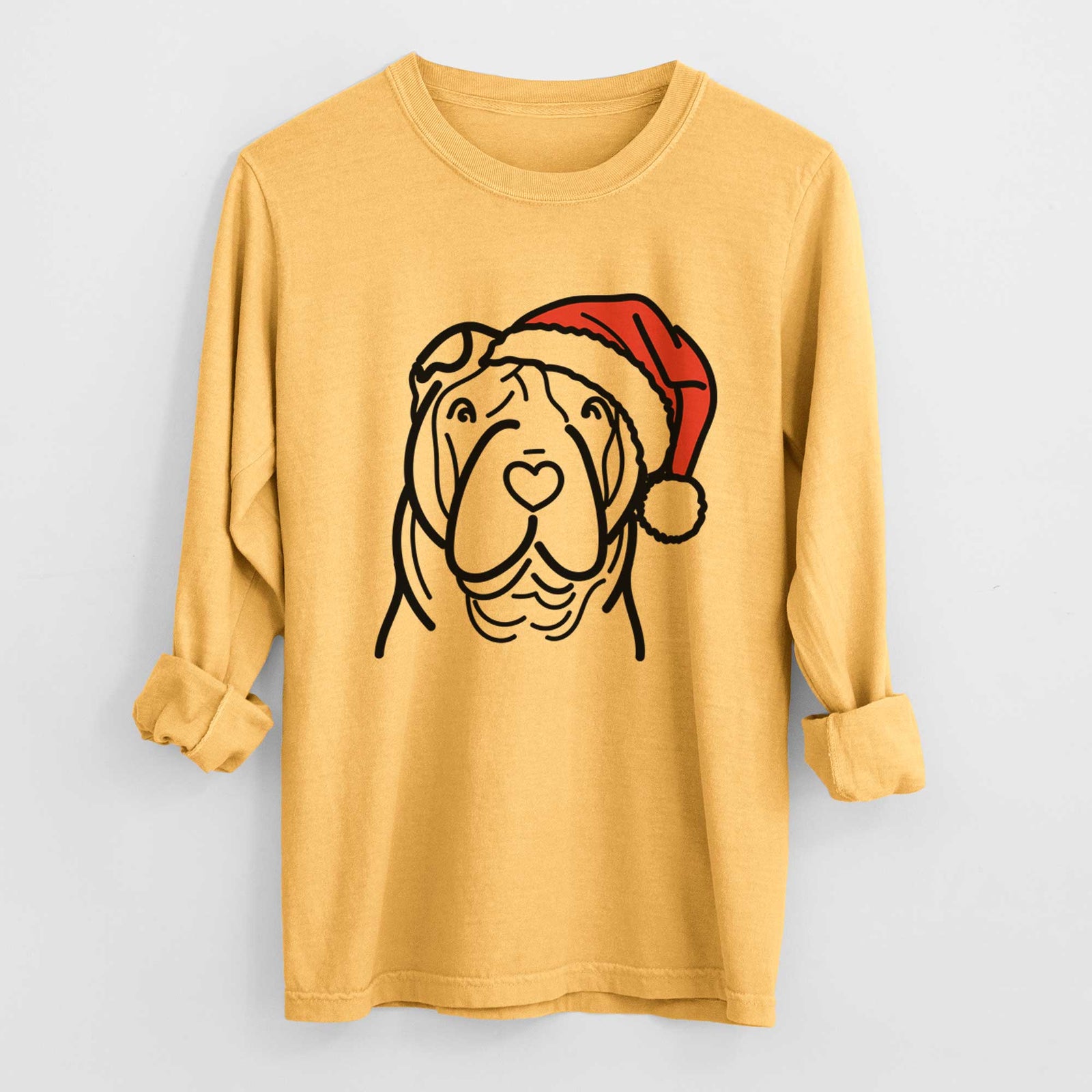 Jolly Shar Pei - Heavyweight 100% Cotton Long Sleeve