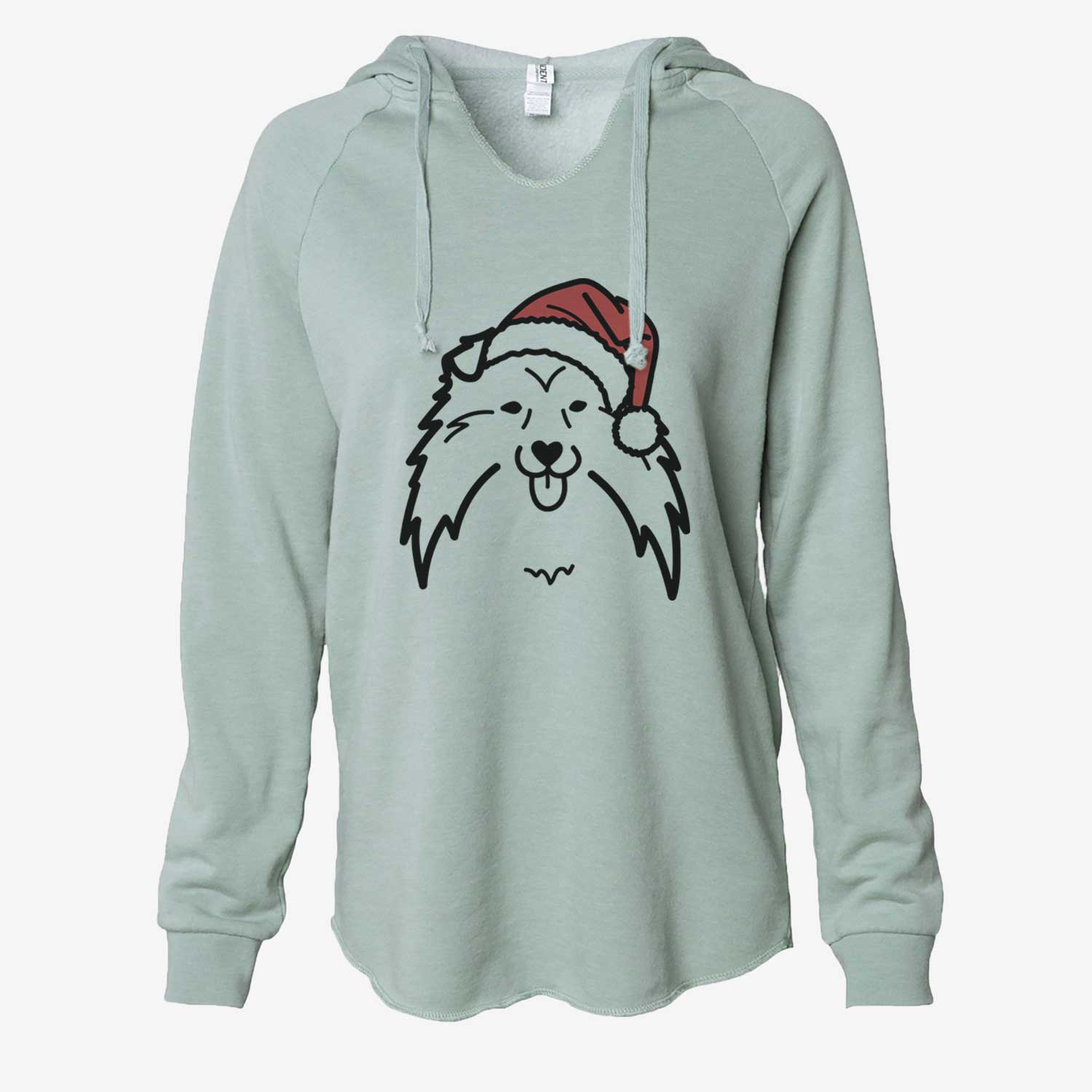 Jolly Shetland Sheepdog - Cali Wave Hooded Sweatshirt