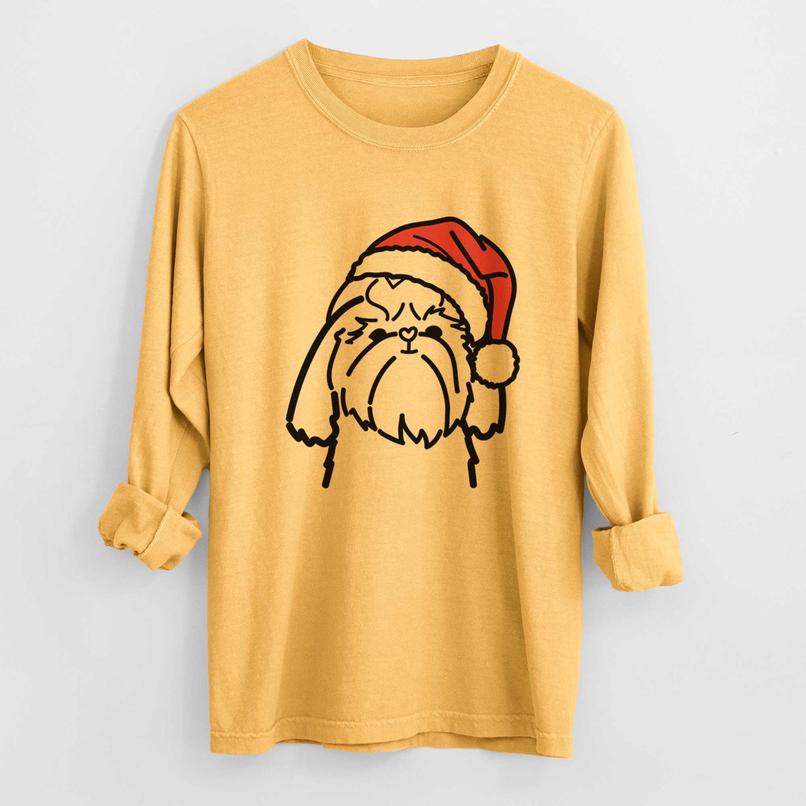 Jolly Shih Tzu - Heavyweight 100% Cotton Long Sleeve
