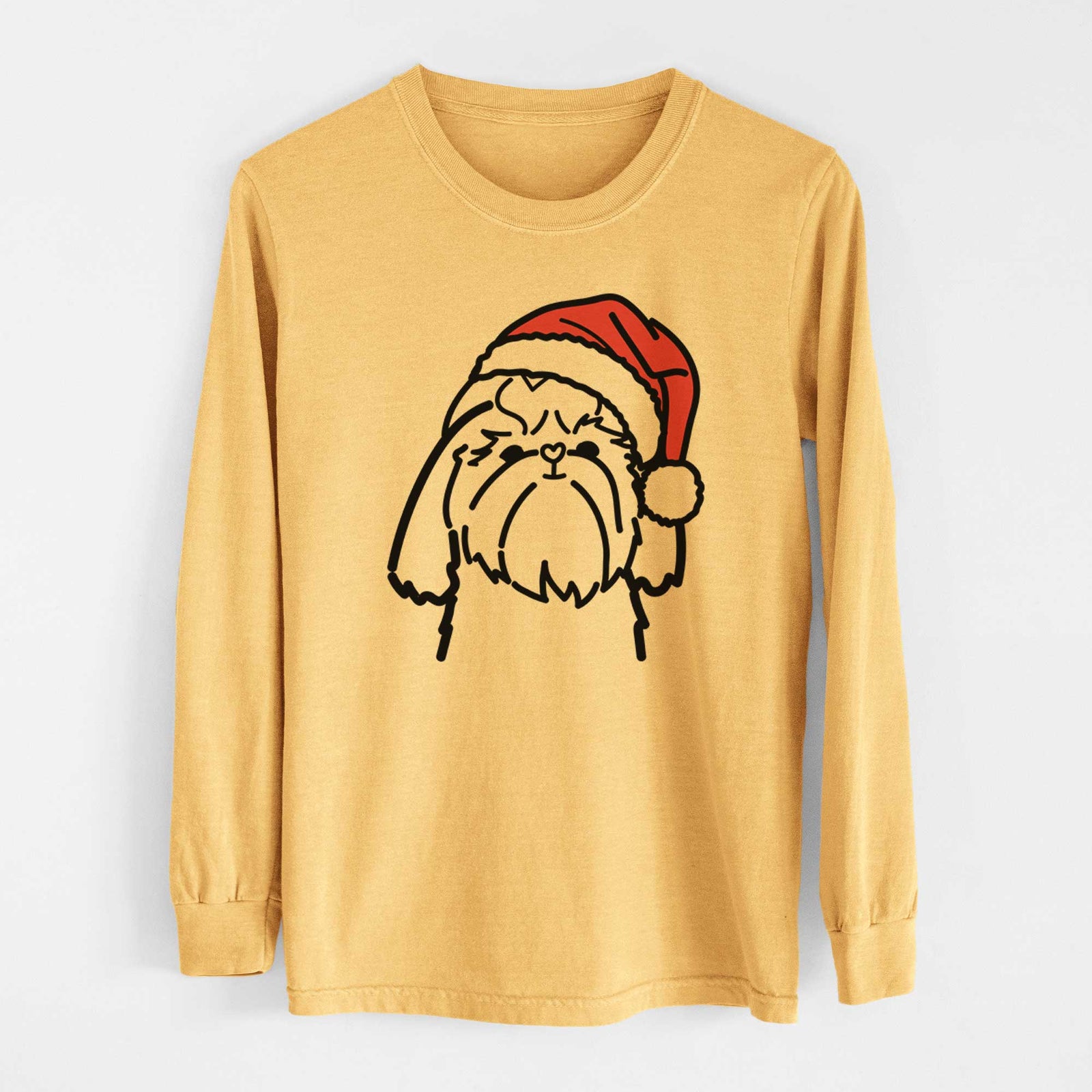 Jolly Shih Tzu - Heavyweight 100% Cotton Long Sleeve