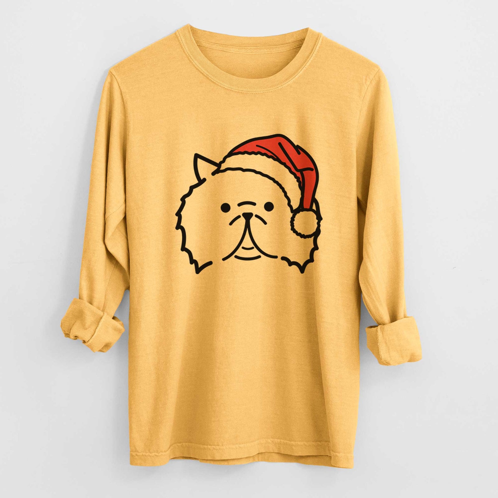 Jolly Persian Cat - Smoosh - Heavyweight 100% Cotton Long Sleeve