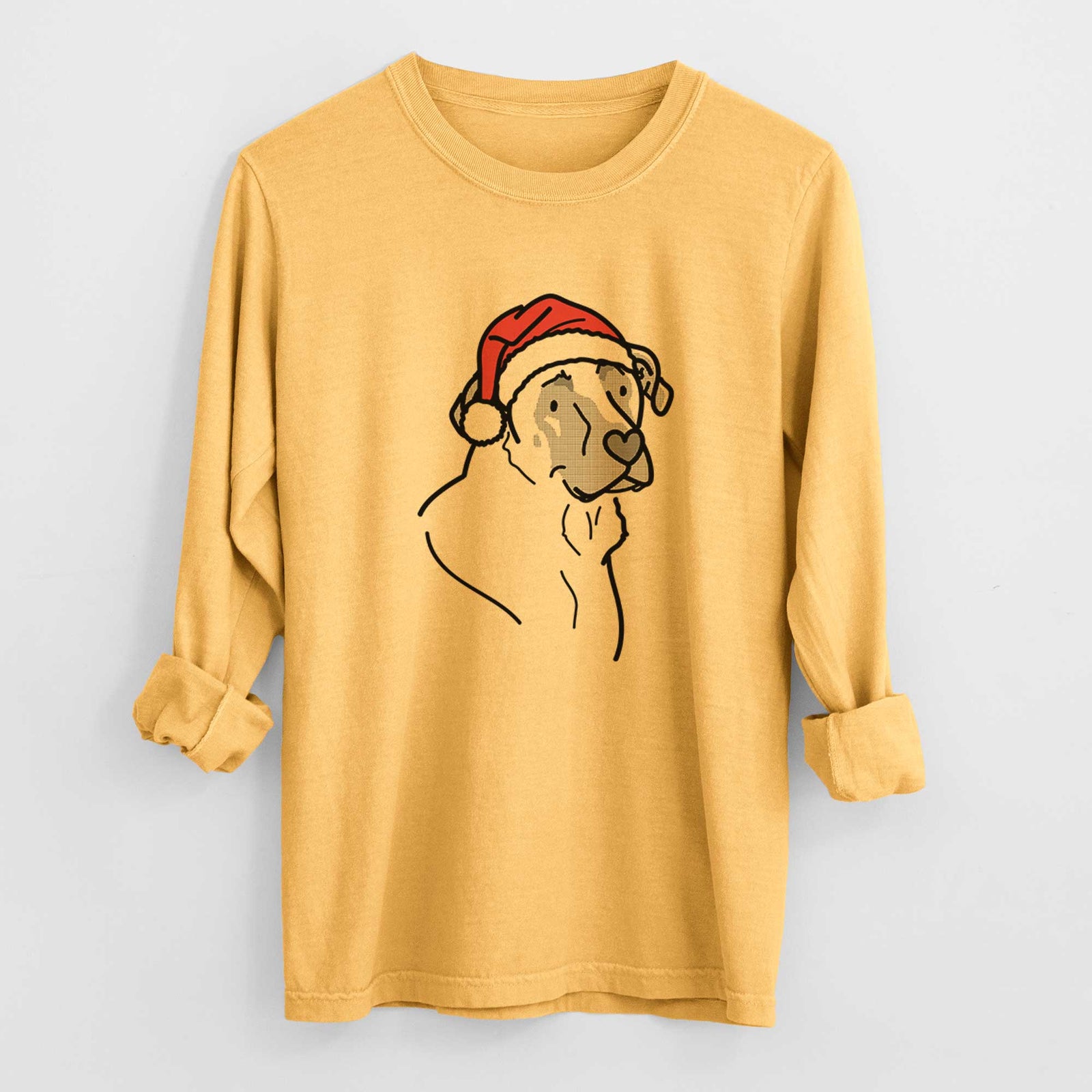 Jolly Mastiff German Shepherd Mix - Tank - Heavyweight 100% Cotton Long Sleeve