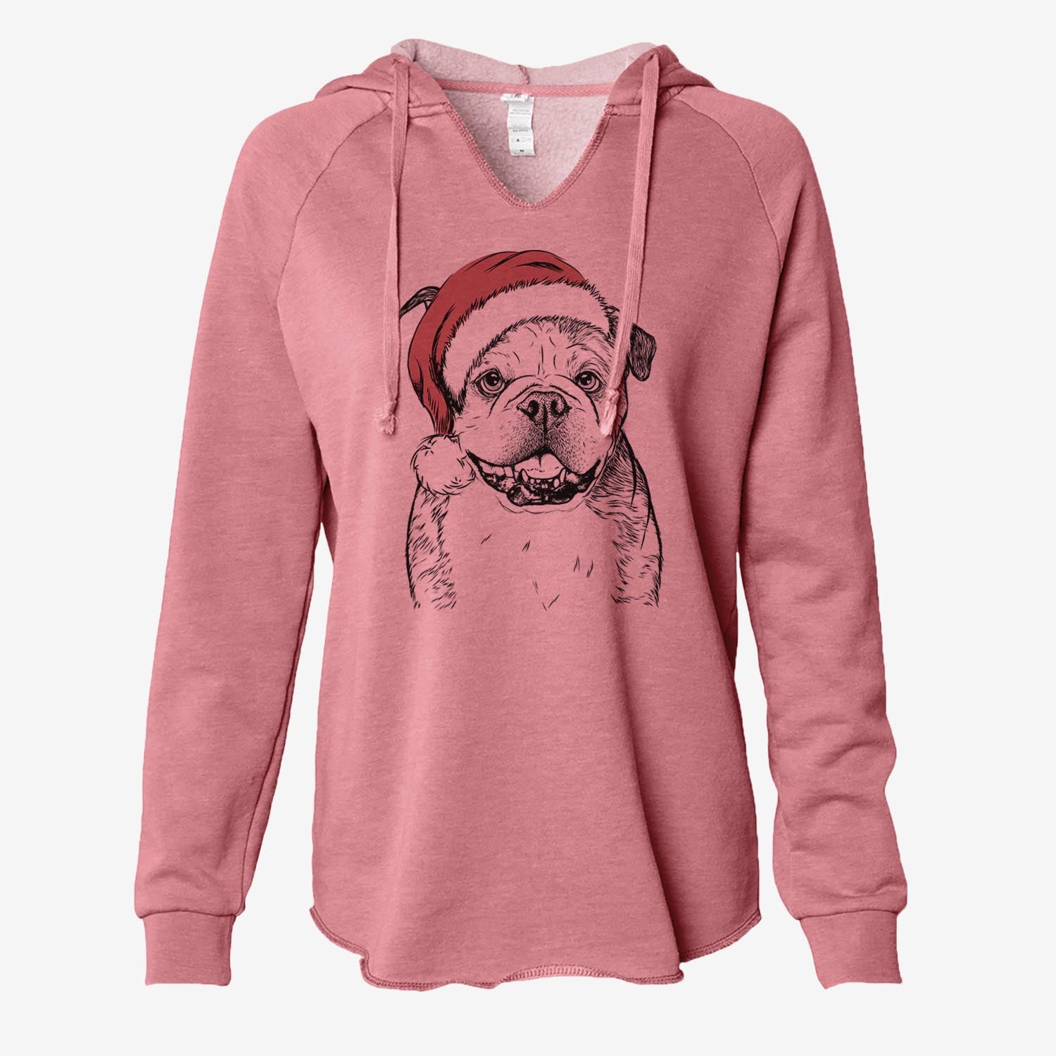 Agatha the Boston Bulldog - Cali Wave Hooded Sweatshirt
