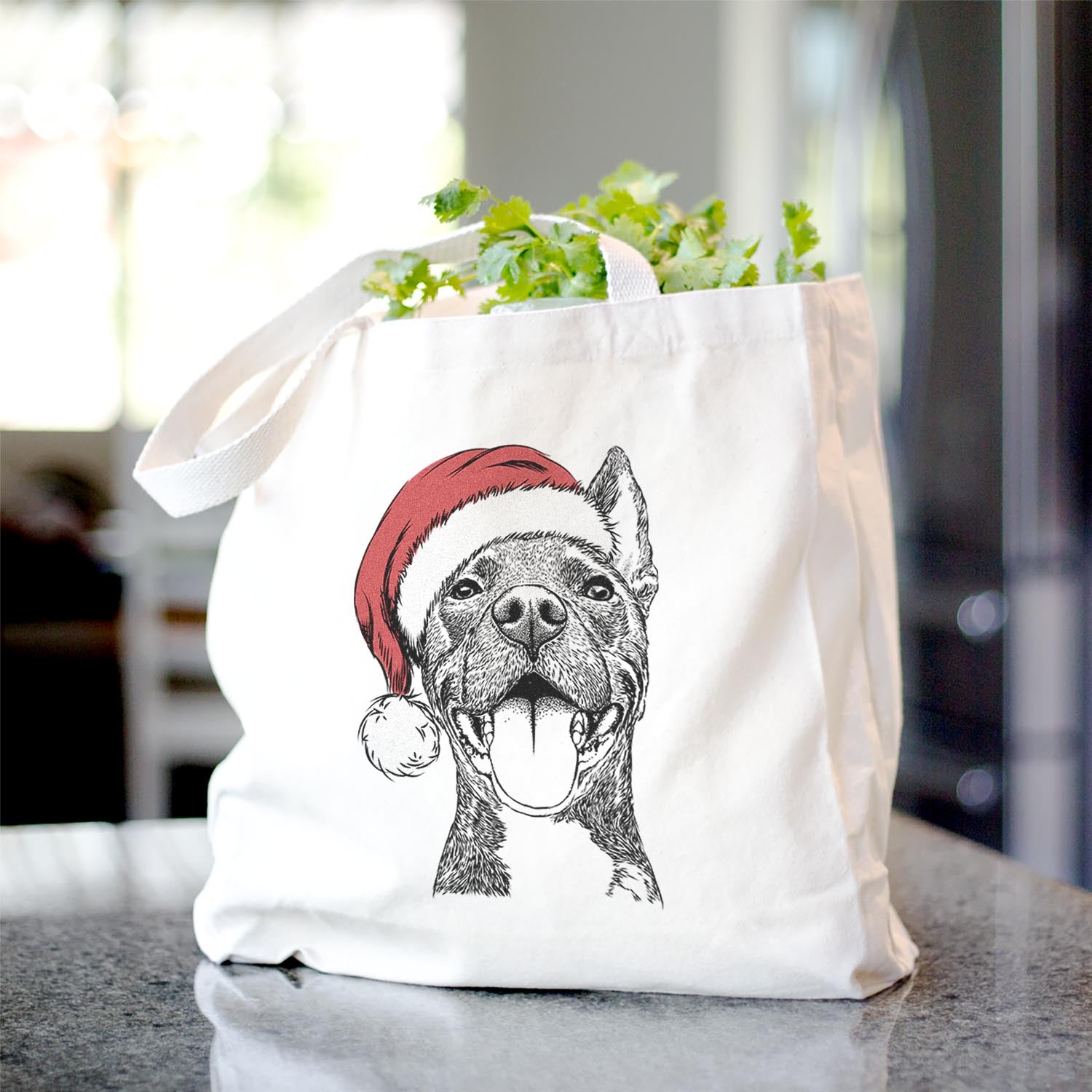 Milo the Pitbull Mix - Tote Bag