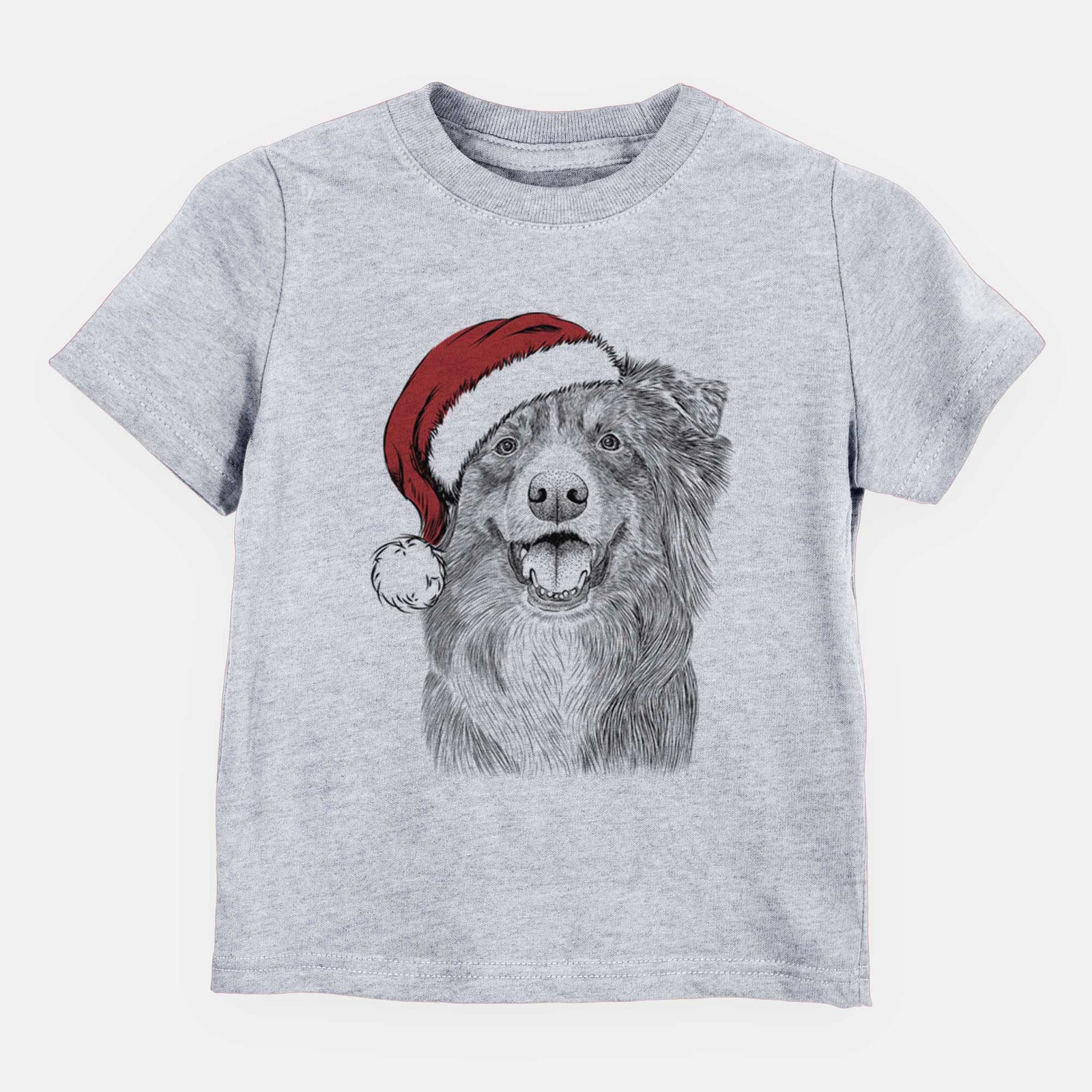 Santa Aussie Parker the Australian Shepherd - Kids/Youth/Toddler Shirt