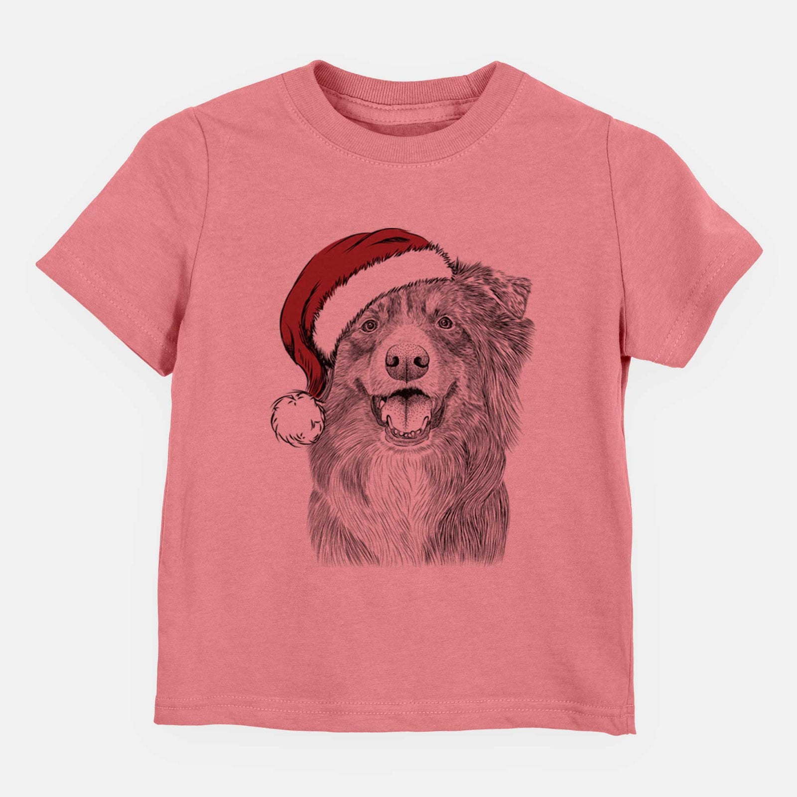 Santa Aussie Parker the Australian Shepherd - Kids/Youth/Toddler Shirt