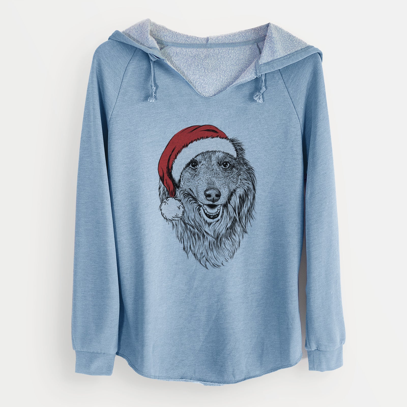 Santa Addie the Collie Mix - Cali Wave Hooded Sweatshirt
