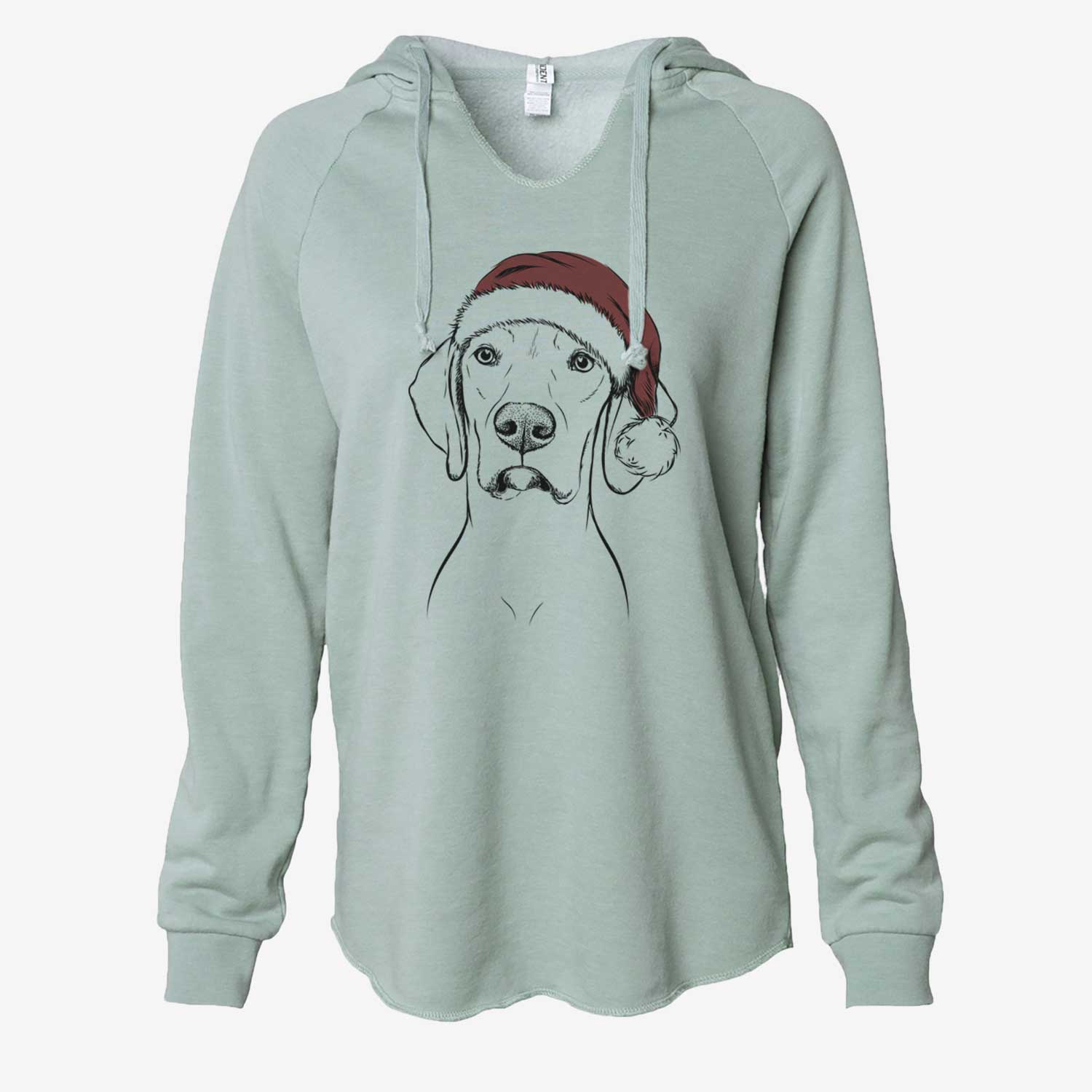Almond the Vizmaraner - Cali Wave Hooded Sweatshirt