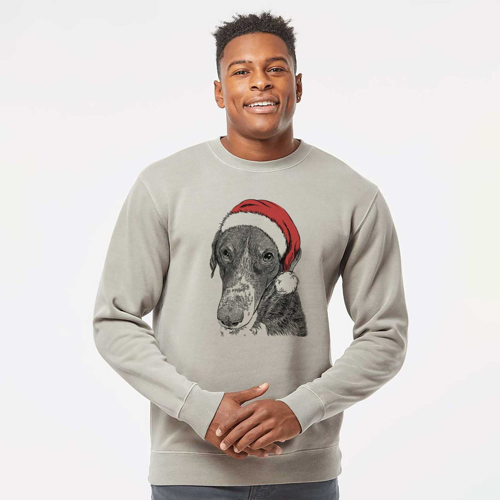 Santa Angel Orion the Mixed Breed - Unisex Pigment Dyed Crew Sweatshirt