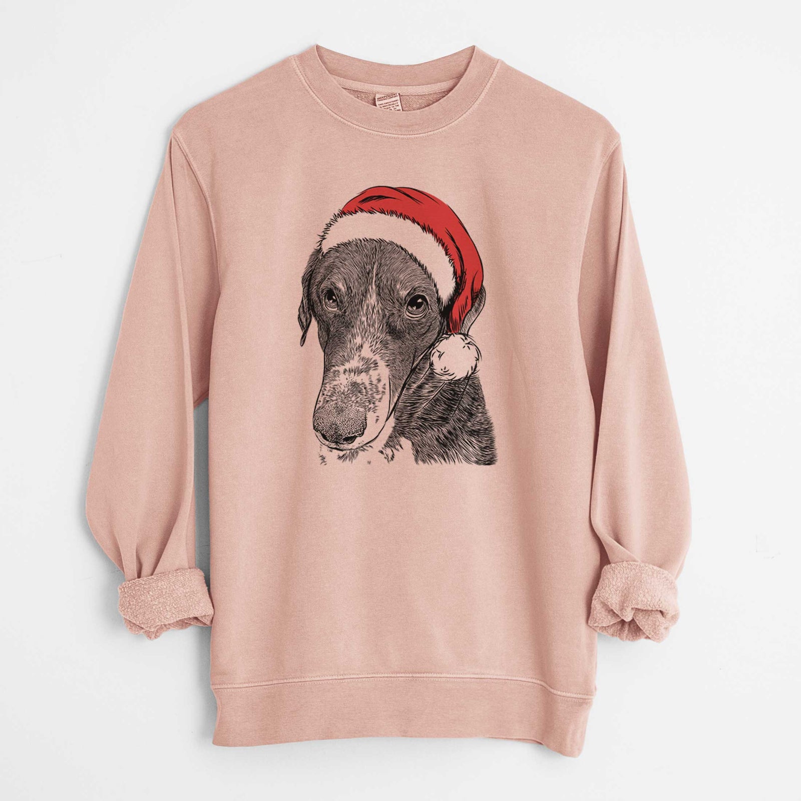 Santa Angel Orion the Mixed Breed - Unisex Pigment Dyed Crew Sweatshirt