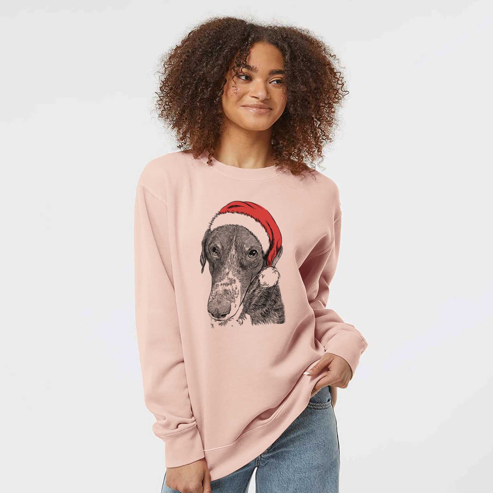 Santa Angel Orion the Mixed Breed - Unisex Pigment Dyed Crew Sweatshirt