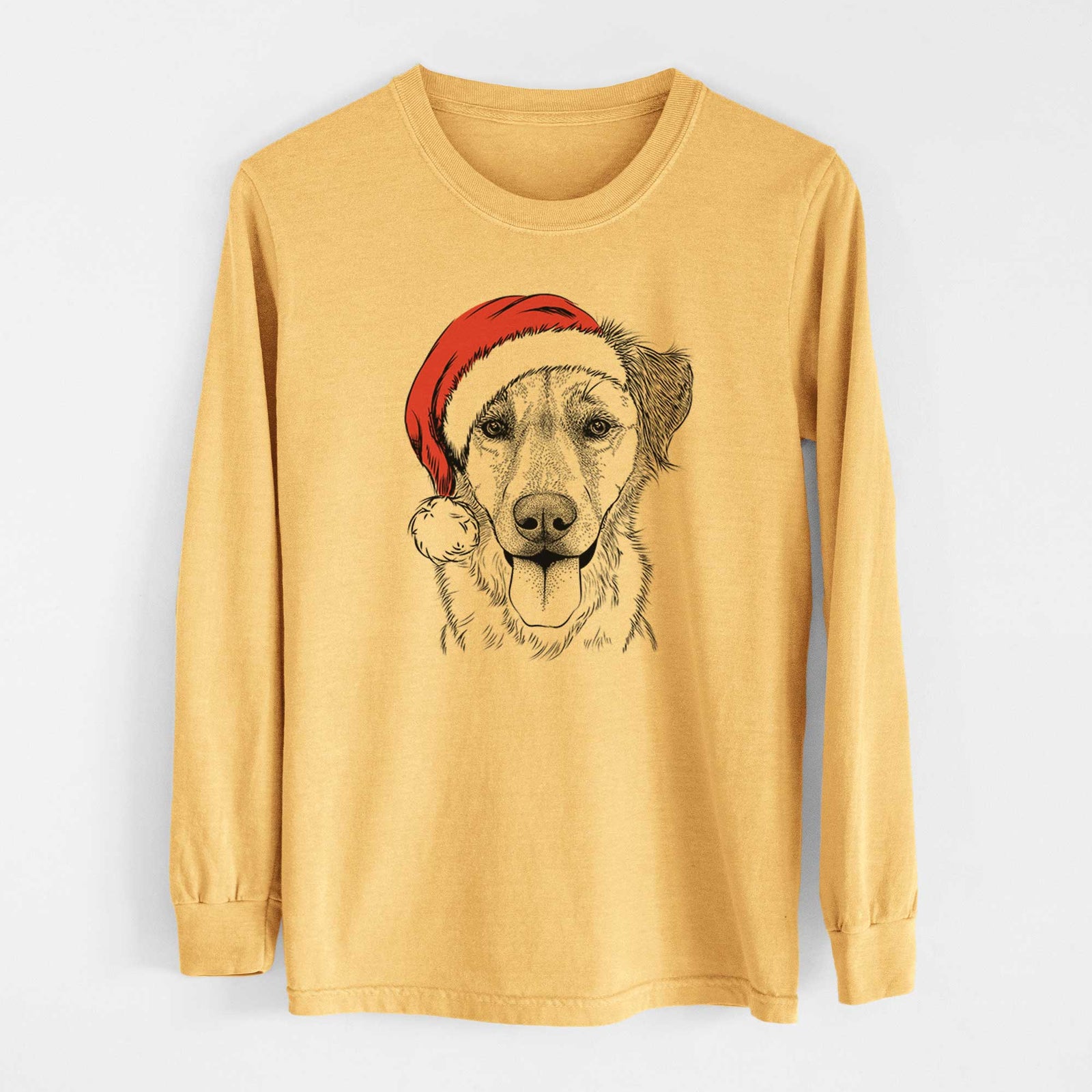 Santa Apollo the Mixed Breed - Heavyweight 100% Cotton Long Sleeve