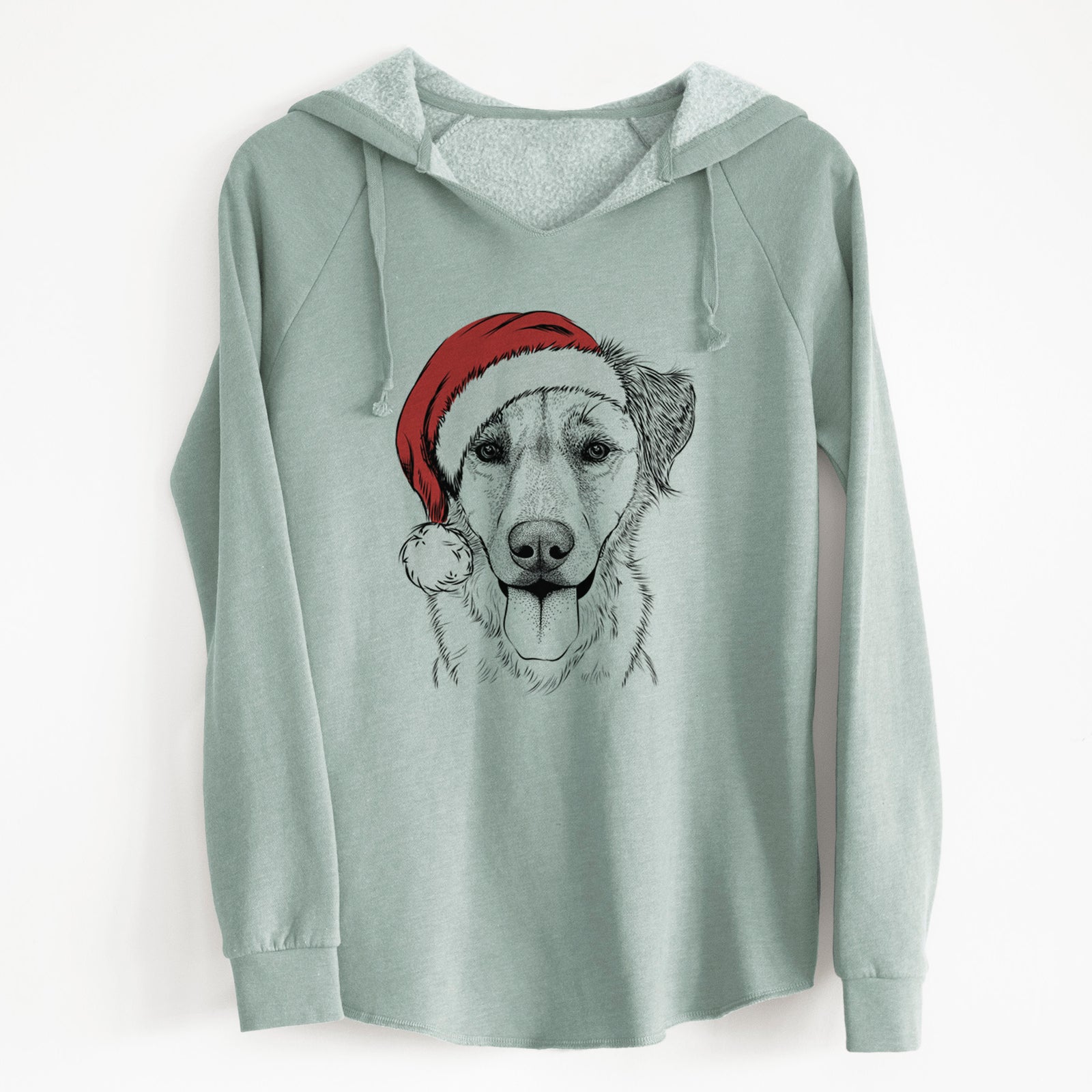 Santa Apollo the Mixed Breed - Cali Wave Hooded Sweatshirt