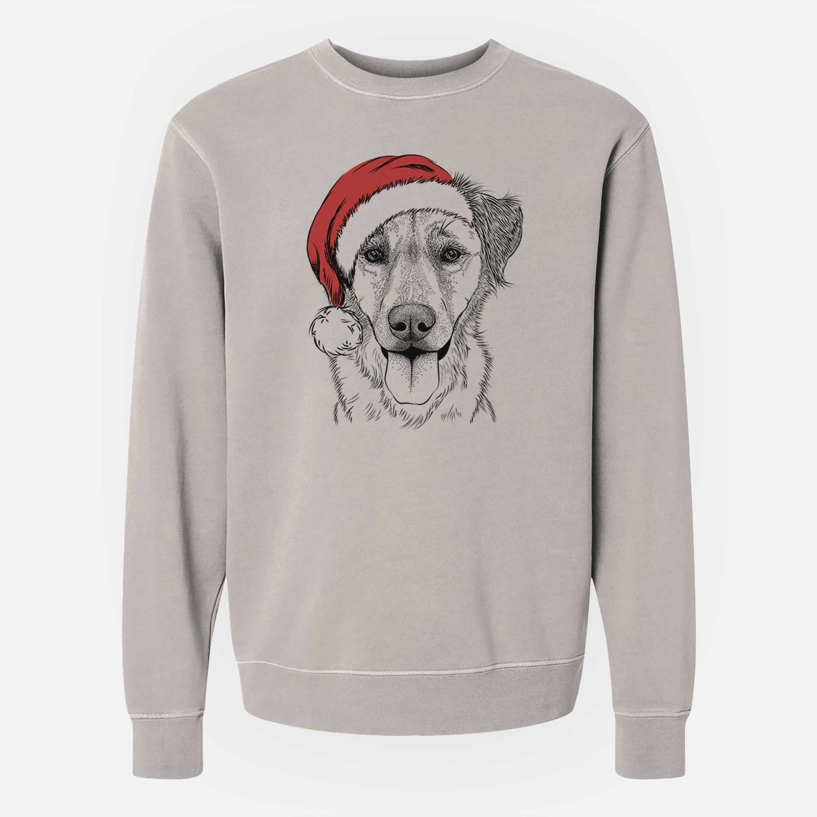 Santa Apollo the Mixed Breed - Unisex Pigment Dyed Crew Sweatshirt