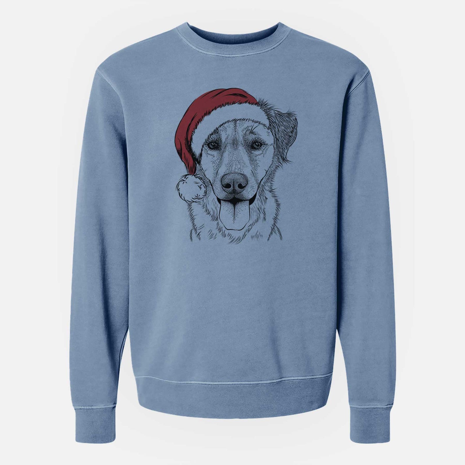 Santa Apollo the Mixed Breed - Unisex Pigment Dyed Crew Sweatshirt