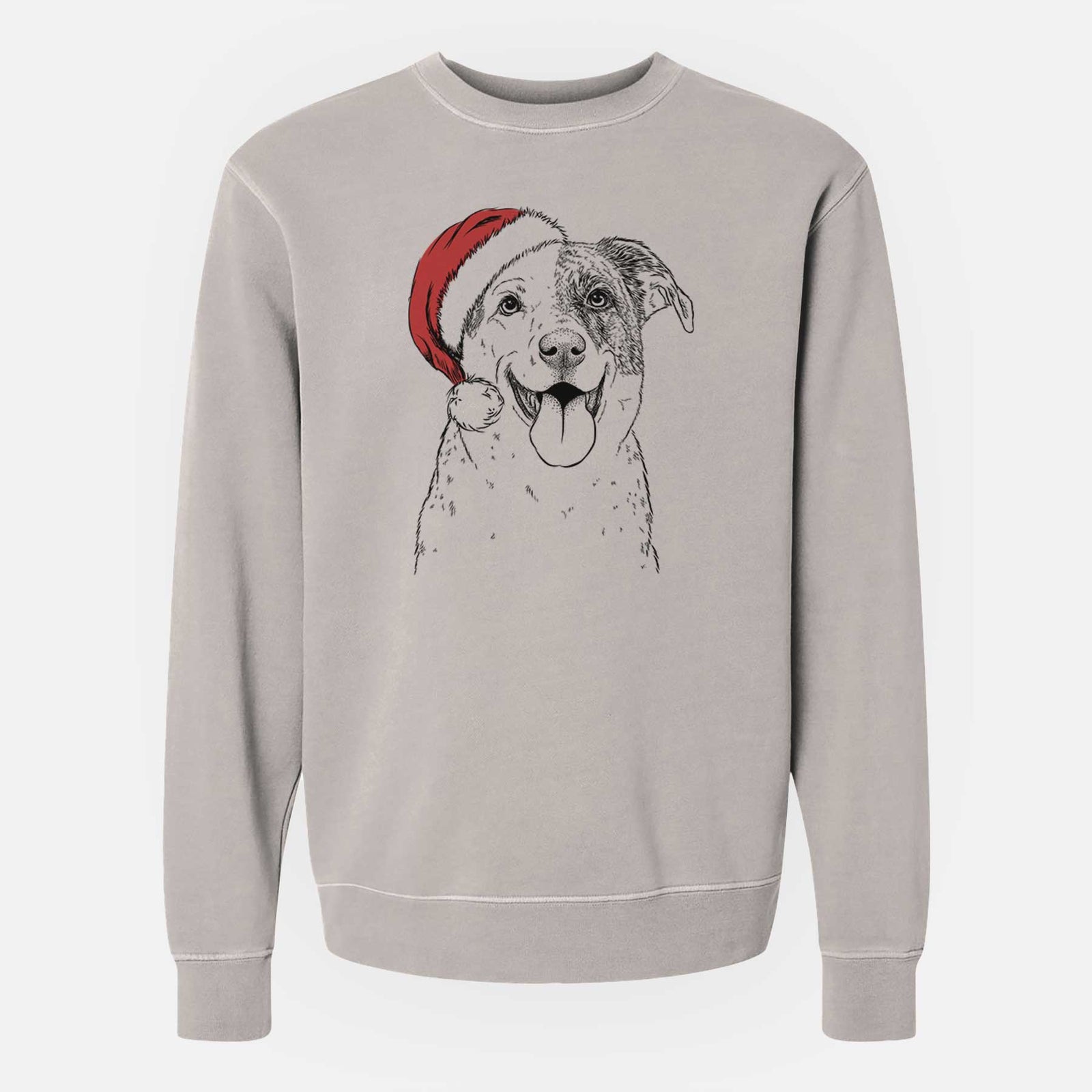 Santa Archer the Shepherd Mix - Unisex Pigment Dyed Crew Sweatshirt
