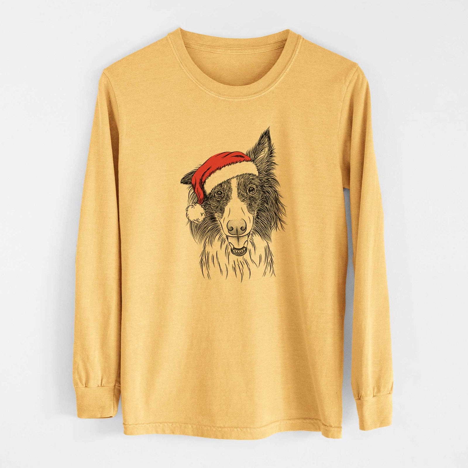 Santa Archie the Silken Windhound - Heavyweight 100% Cotton Long Sleeve