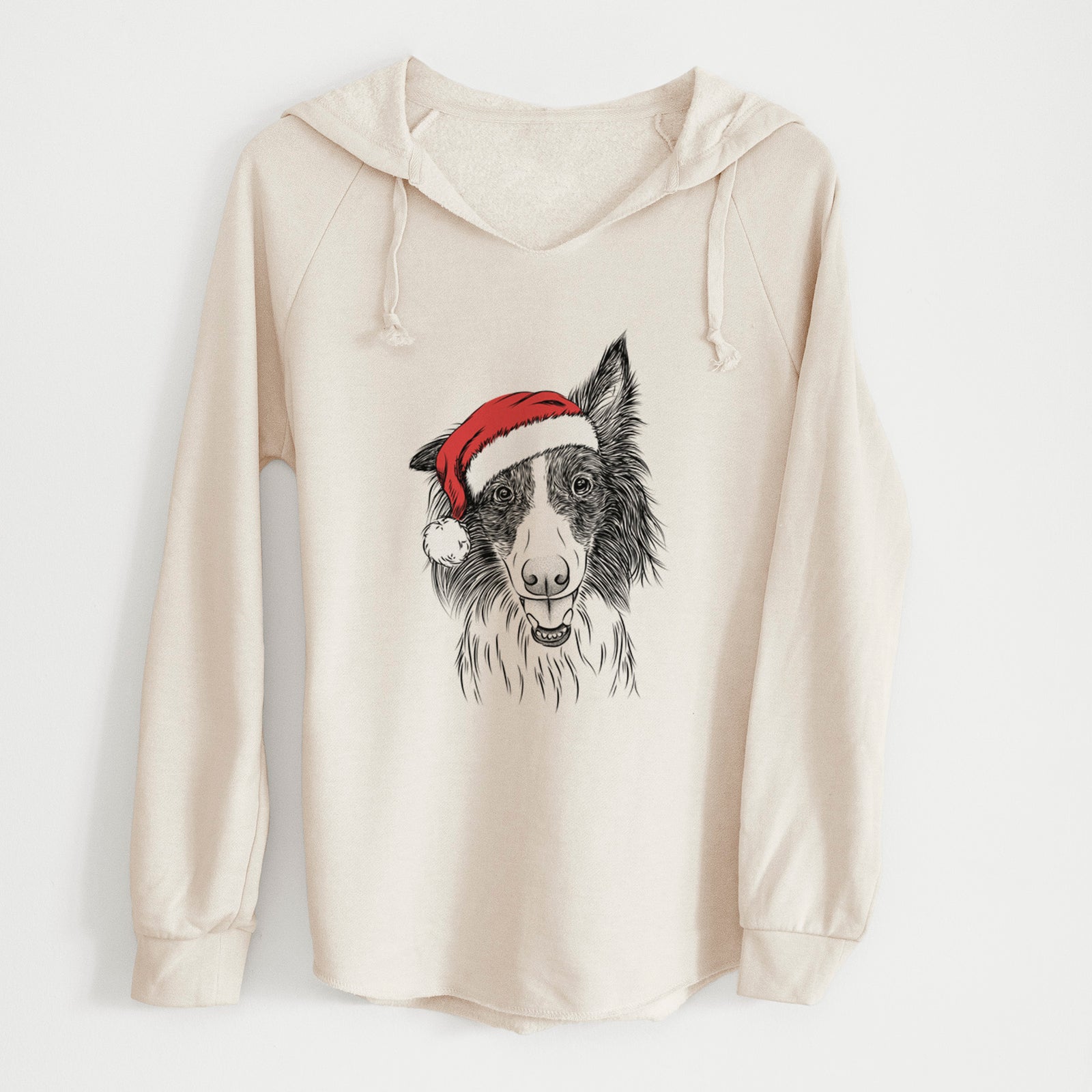 Santa Archie the Silken Windhound - Cali Wave Hooded Sweatshirt