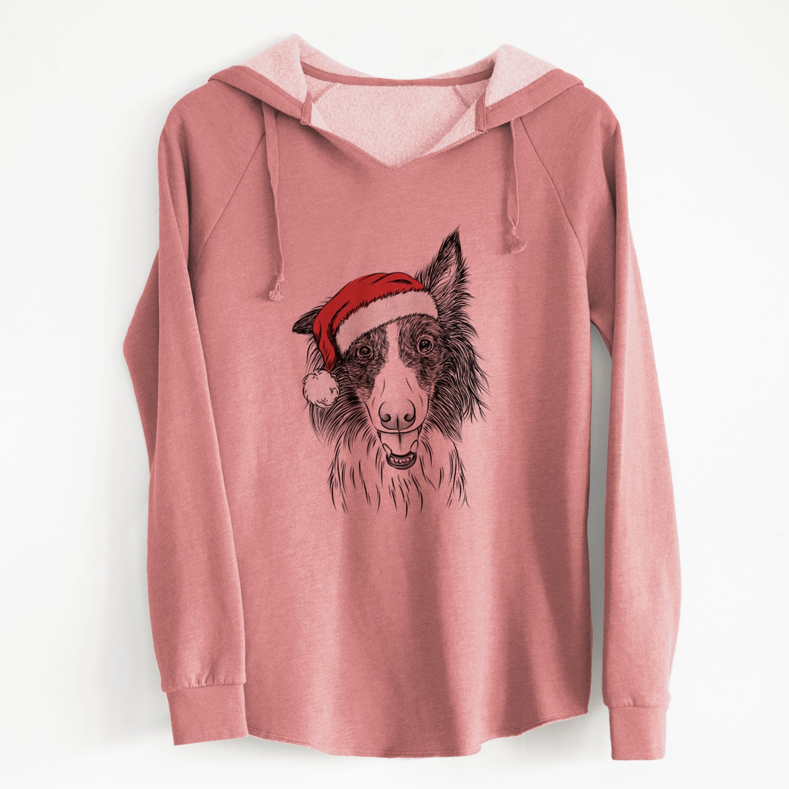 Santa Archie the Silken Windhound - Cali Wave Hooded Sweatshirt