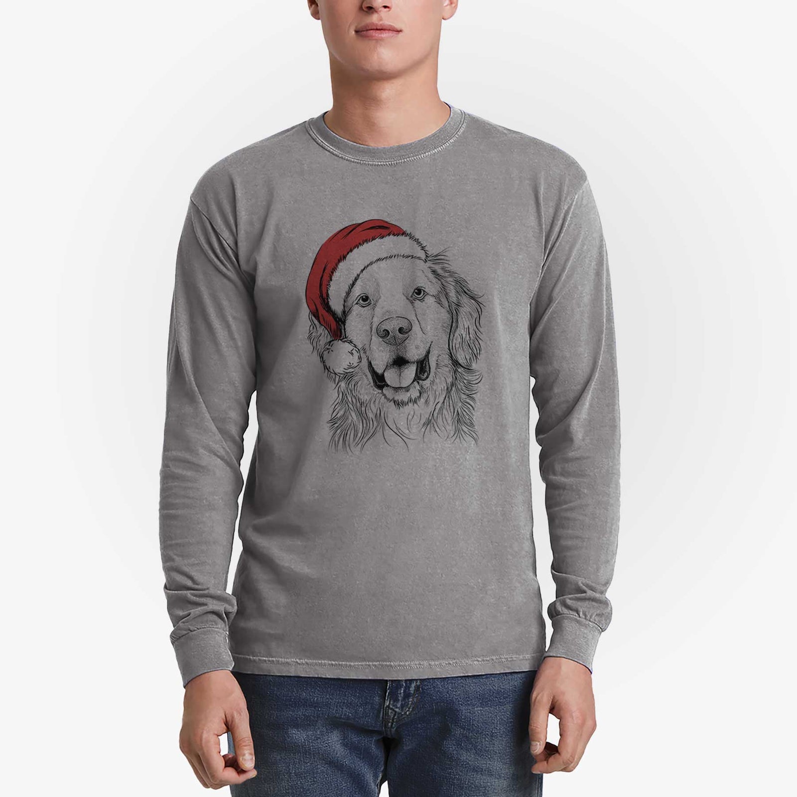 Santa Archie Benjamin the Mixed Breed - Heavyweight 100% Cotton Long Sleeve