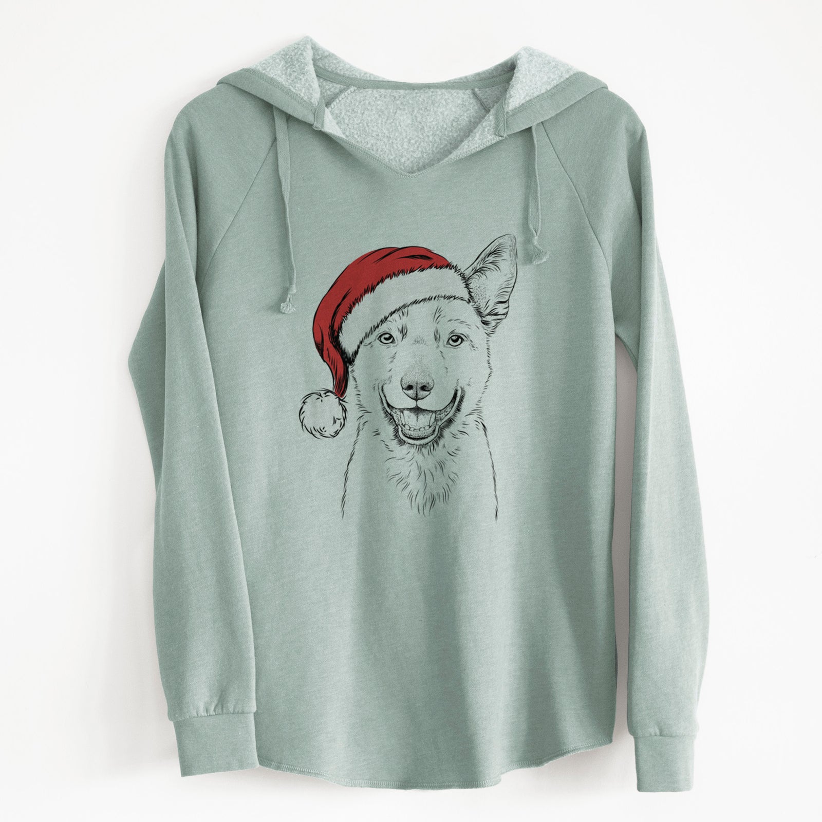 Santa Arden the Australian Kelpie - Cali Wave Hooded Sweatshirt