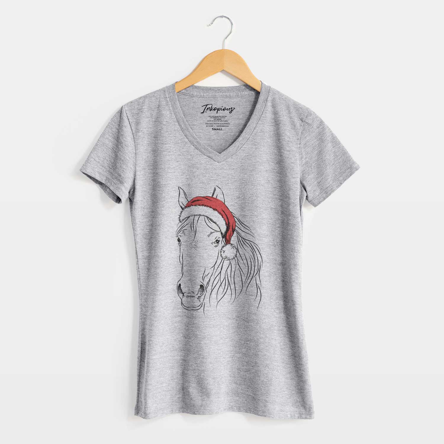 Santa Aria the Horse - Women's V-neck Shirt