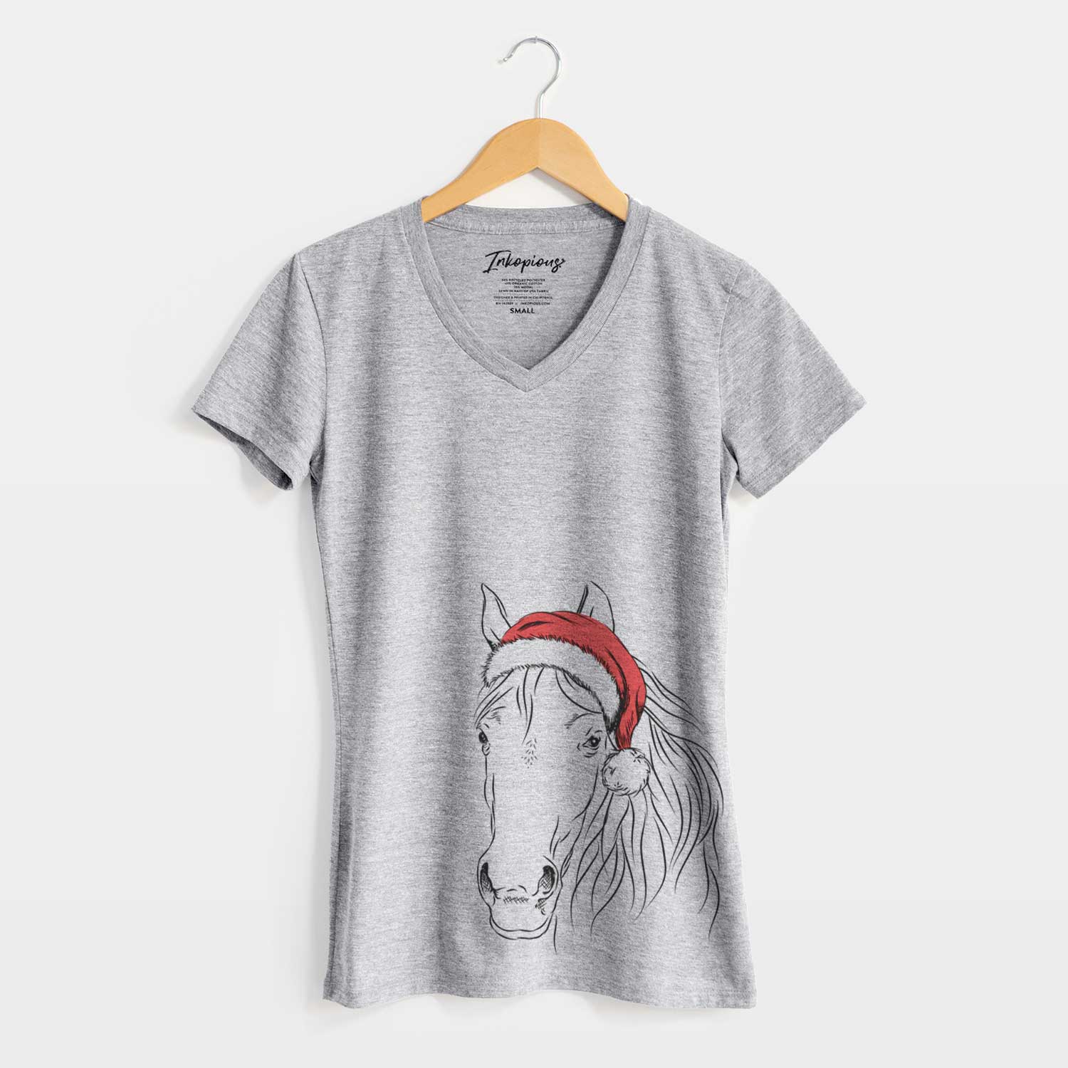 Santa Aria the Horse - Women's V-neck Shirt