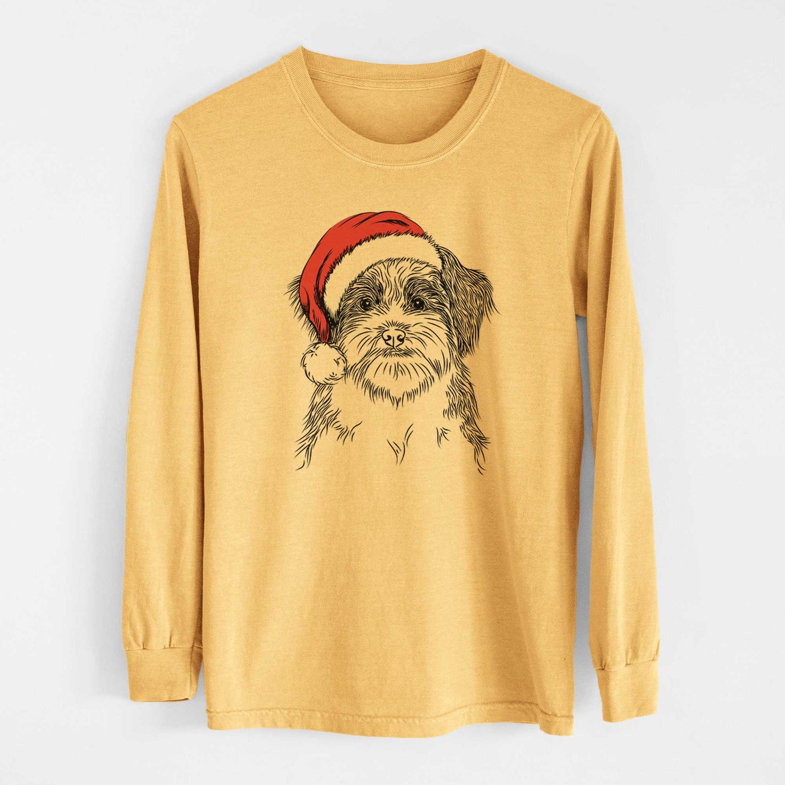 Santa Asa the Havanese - Heavyweight 100% Cotton Long Sleeve