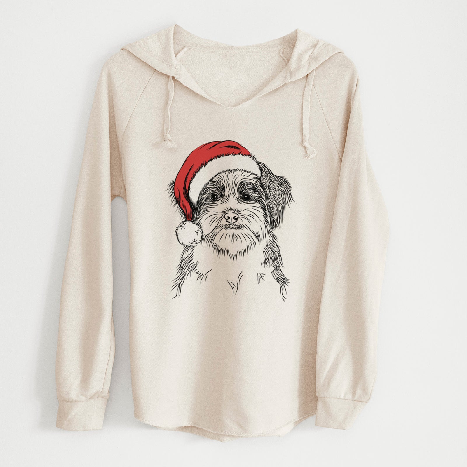 Santa Asa the Havanese - Cali Wave Hooded Sweatshirt