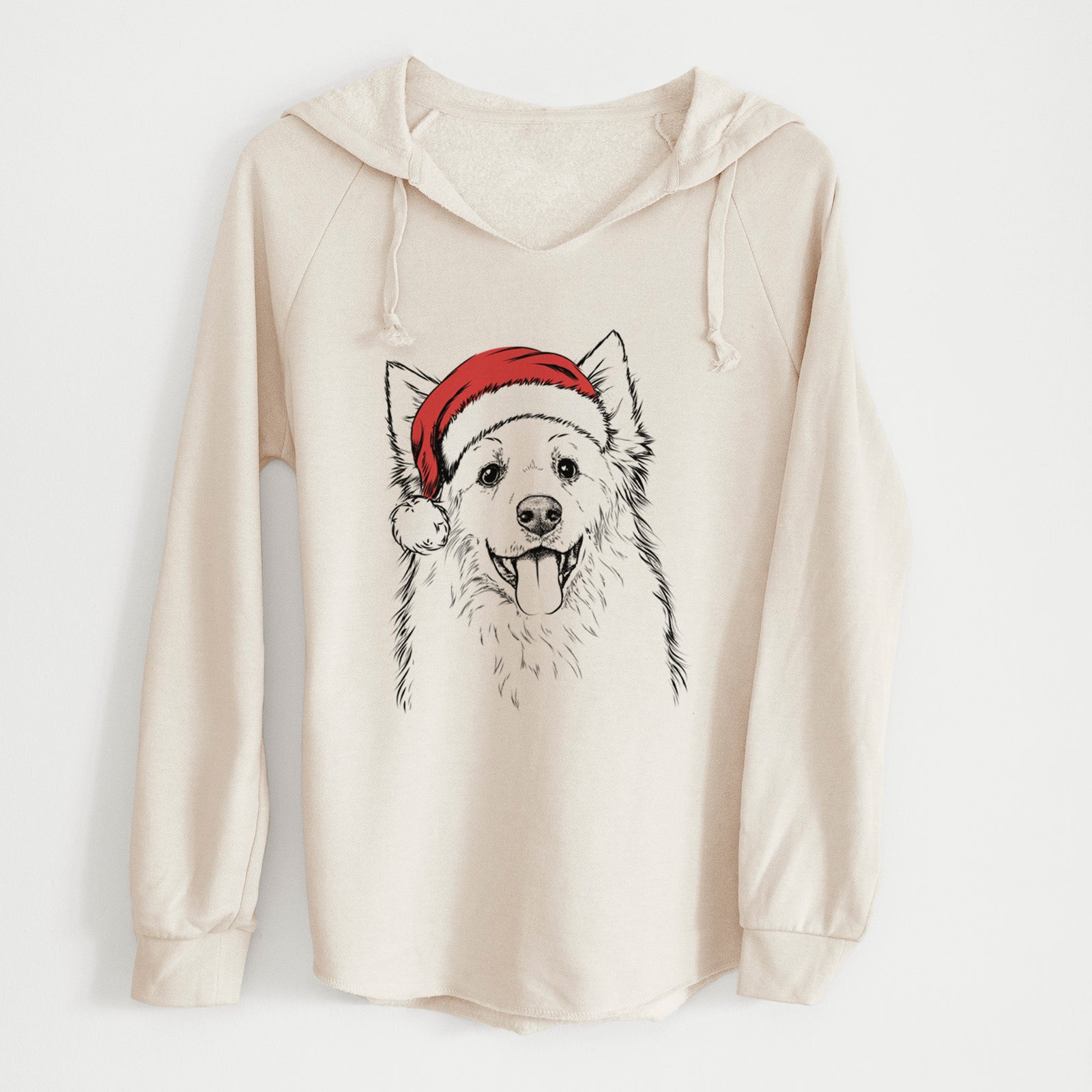 Santa Aspenita the Mixed Breed - Cali Wave Hooded Sweatshirt