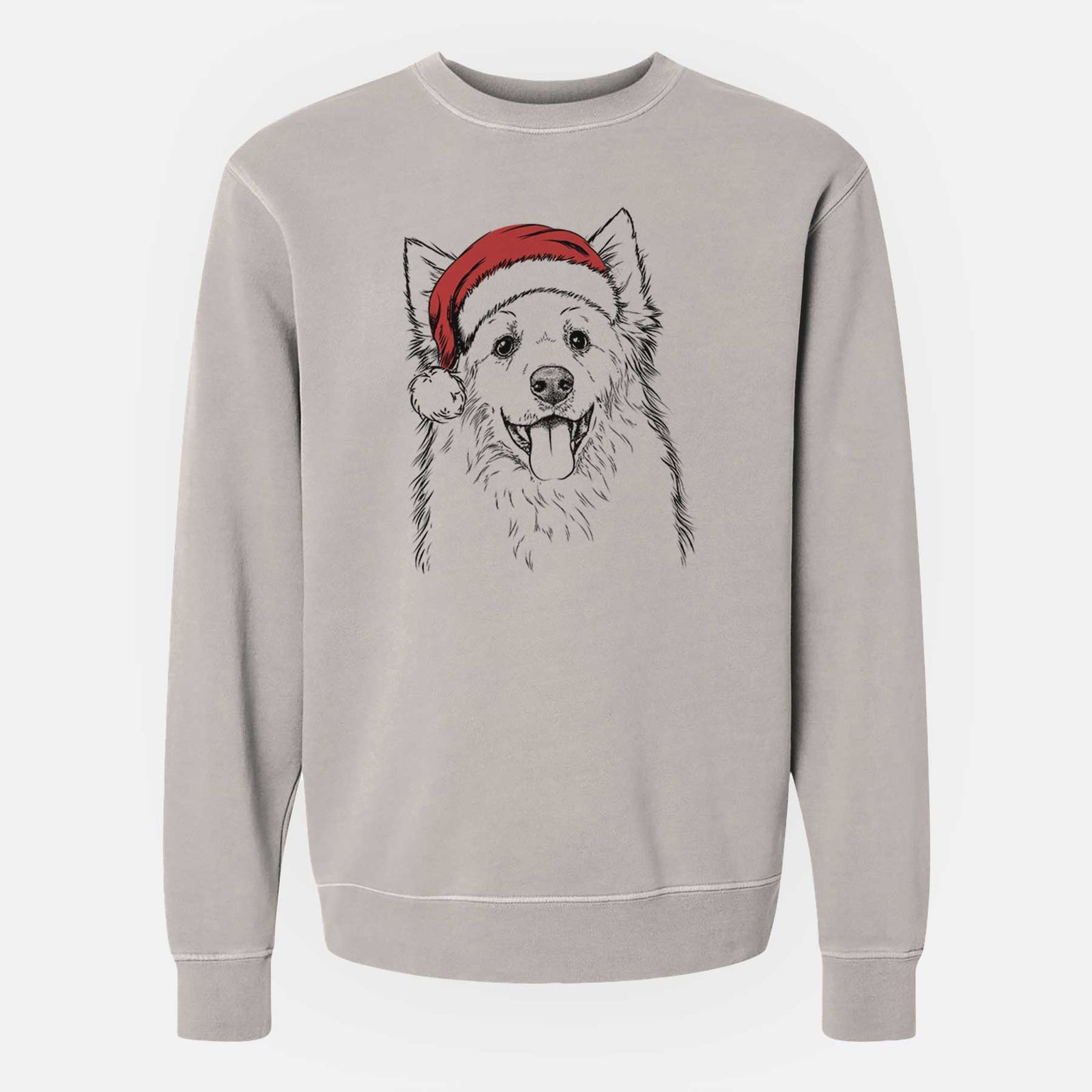 Santa Aspenita the Mixed Breed - Unisex Pigment Dyed Crew Sweatshirt