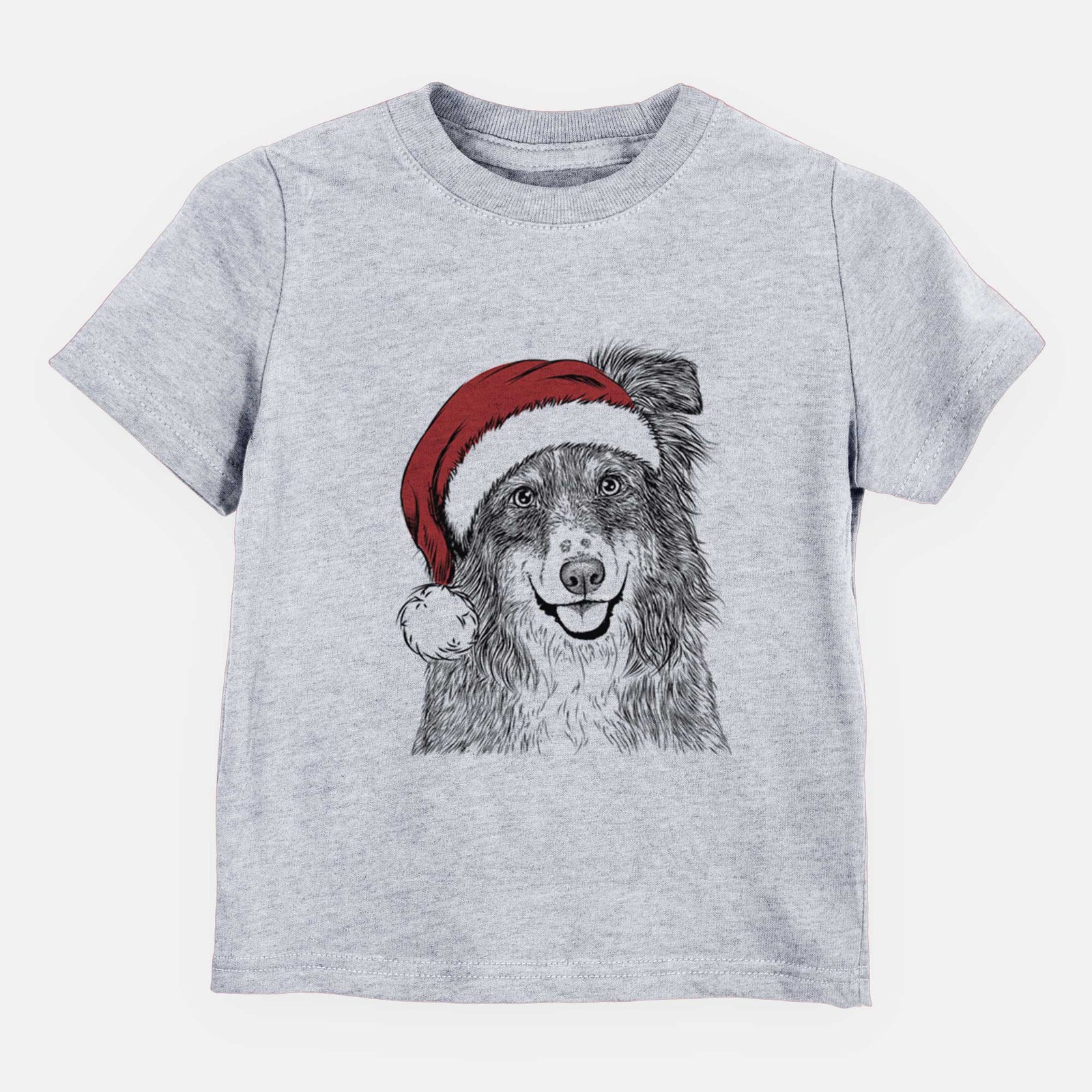 Santa Aushe the Australian Shepherd - Kids/Youth/Toddler Shirt