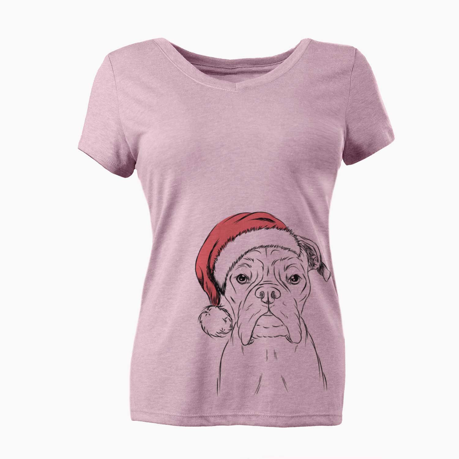 Santa Axel the Boxer - Women's V-neck Shirt