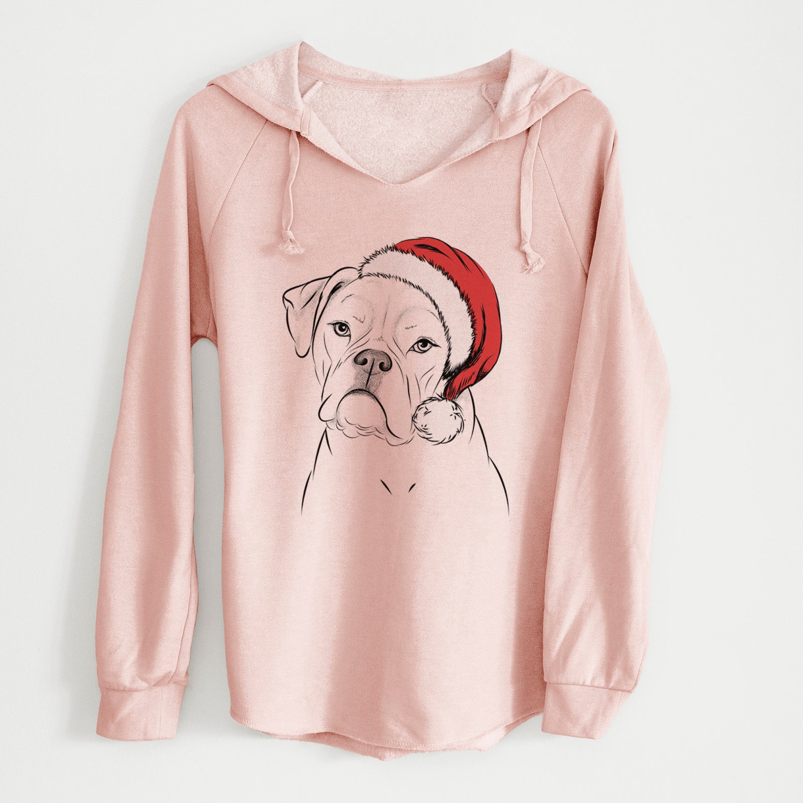Santa Babe the AmericanBulldog - Cali Wave Hooded Sweatshirt