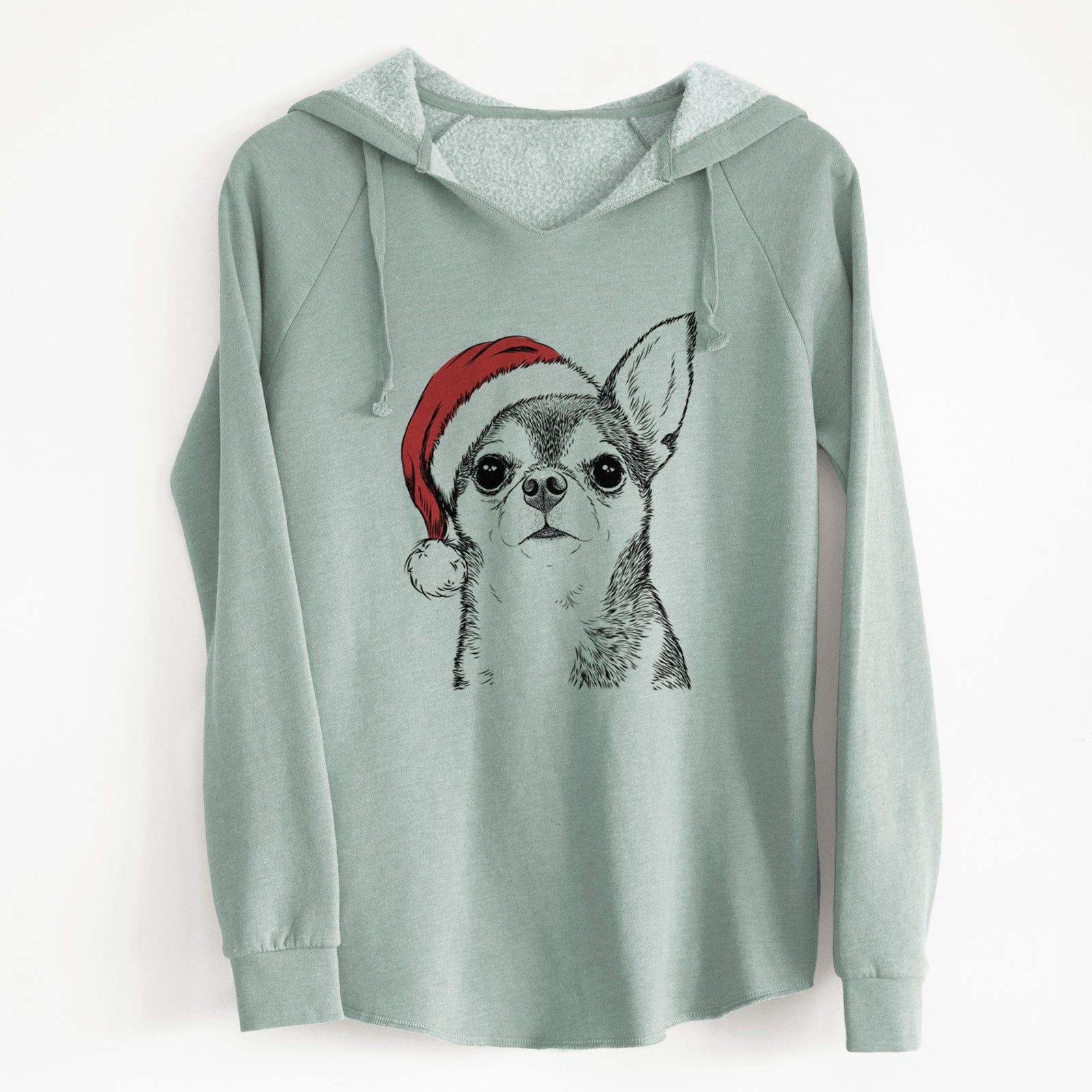 Santa Baby the Chihuahua - Cali Wave Hooded Sweatshirt
