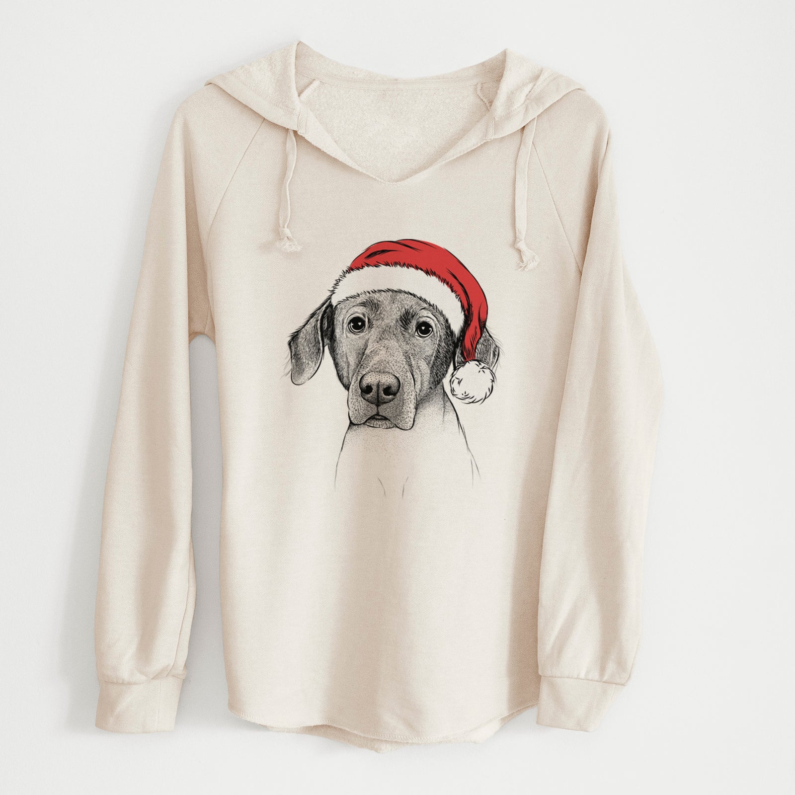 Santa Baldwin the Mixed Breed - Cali Wave Hooded Sweatshirt