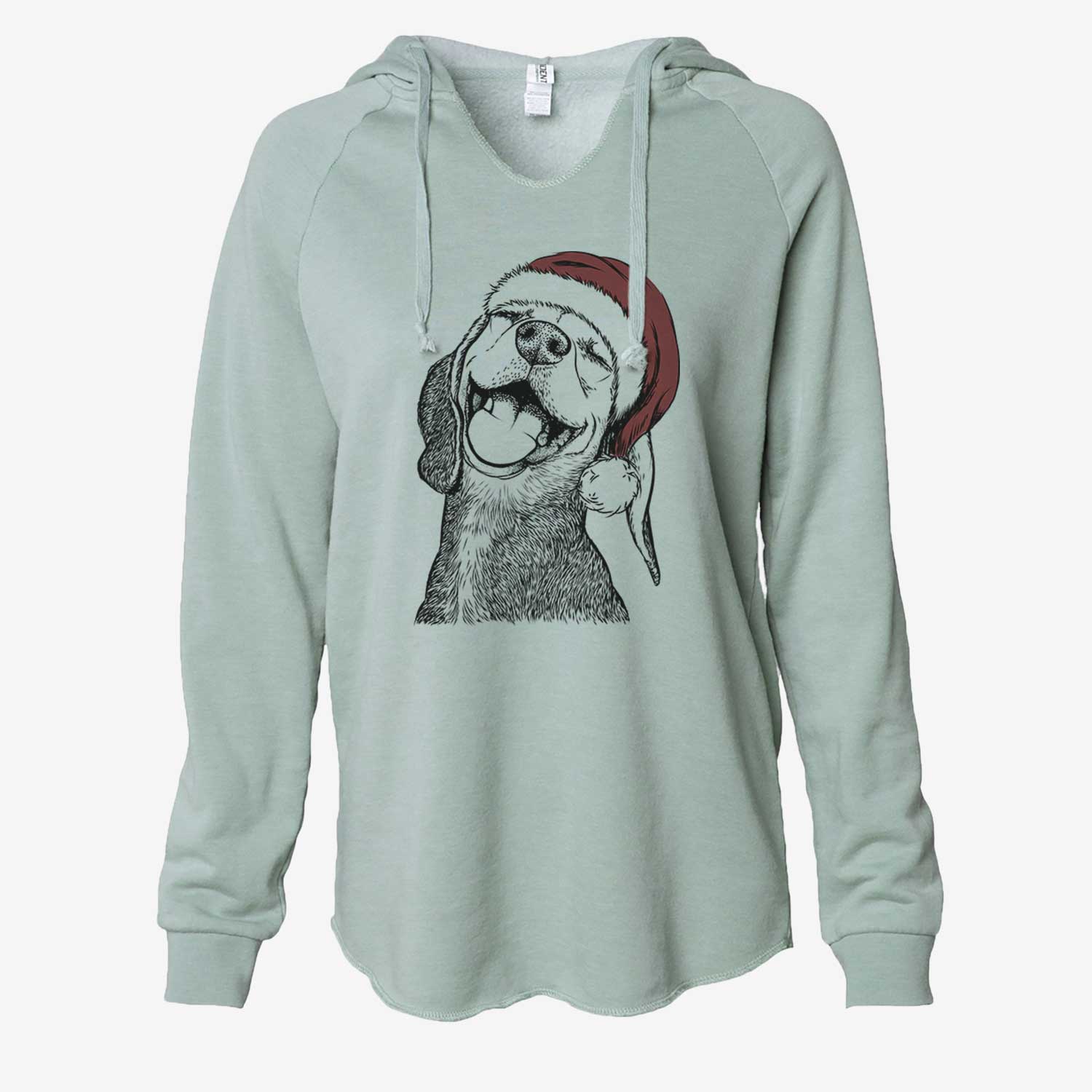 Belle the Hound Mix - Cali Wave Hooded Sweatshirt