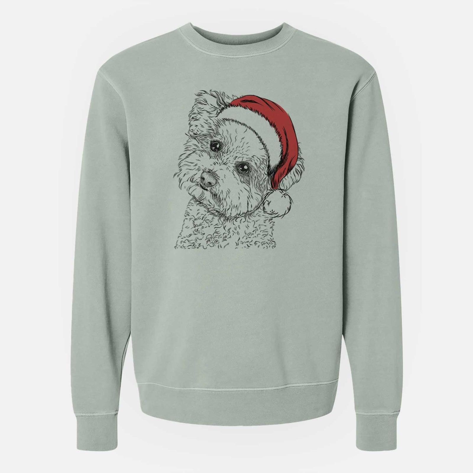 Santa Bento the Bolognese - Unisex Pigment Dyed Crew Sweatshirt